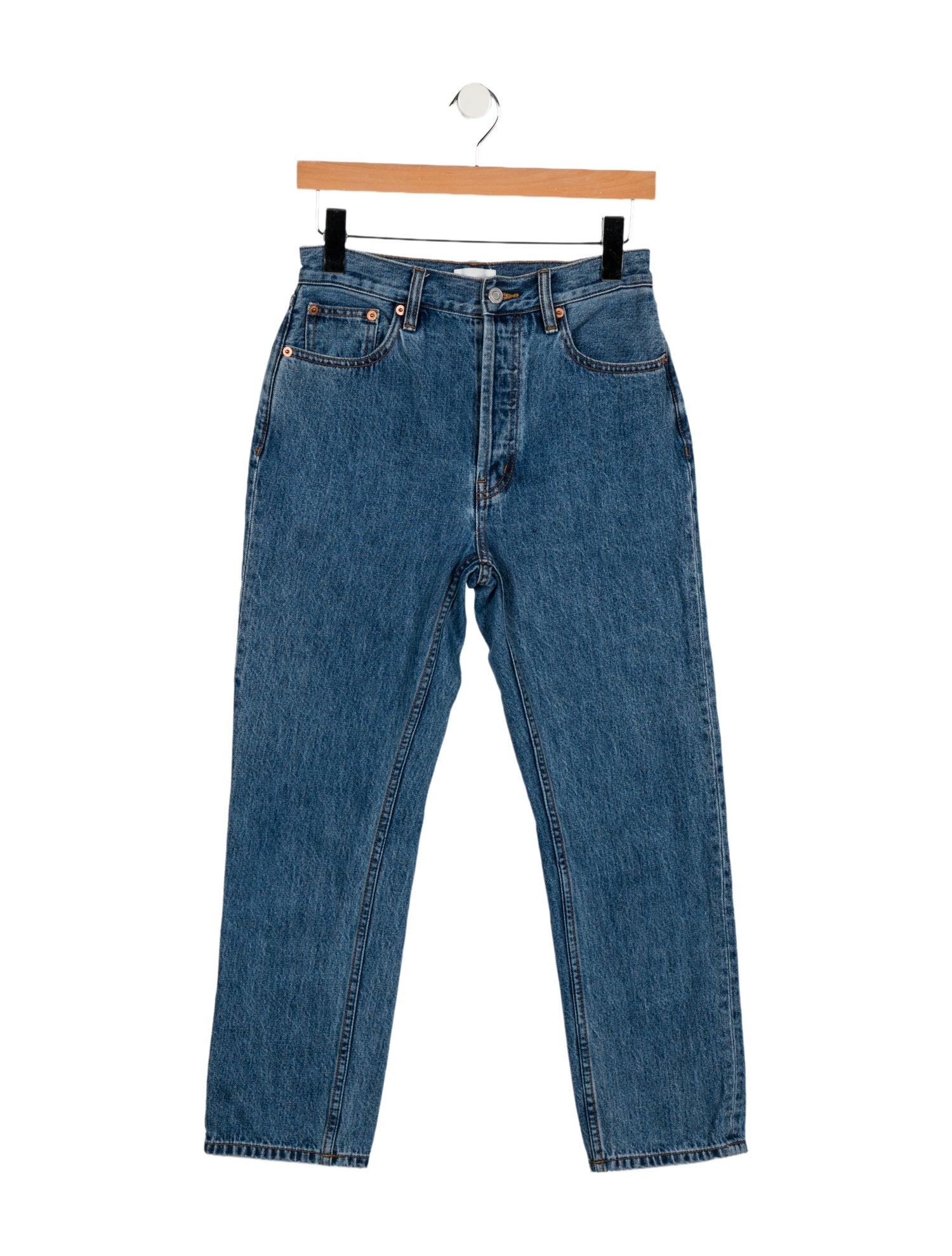 Still Here High-Rise Straight Leg Jeans