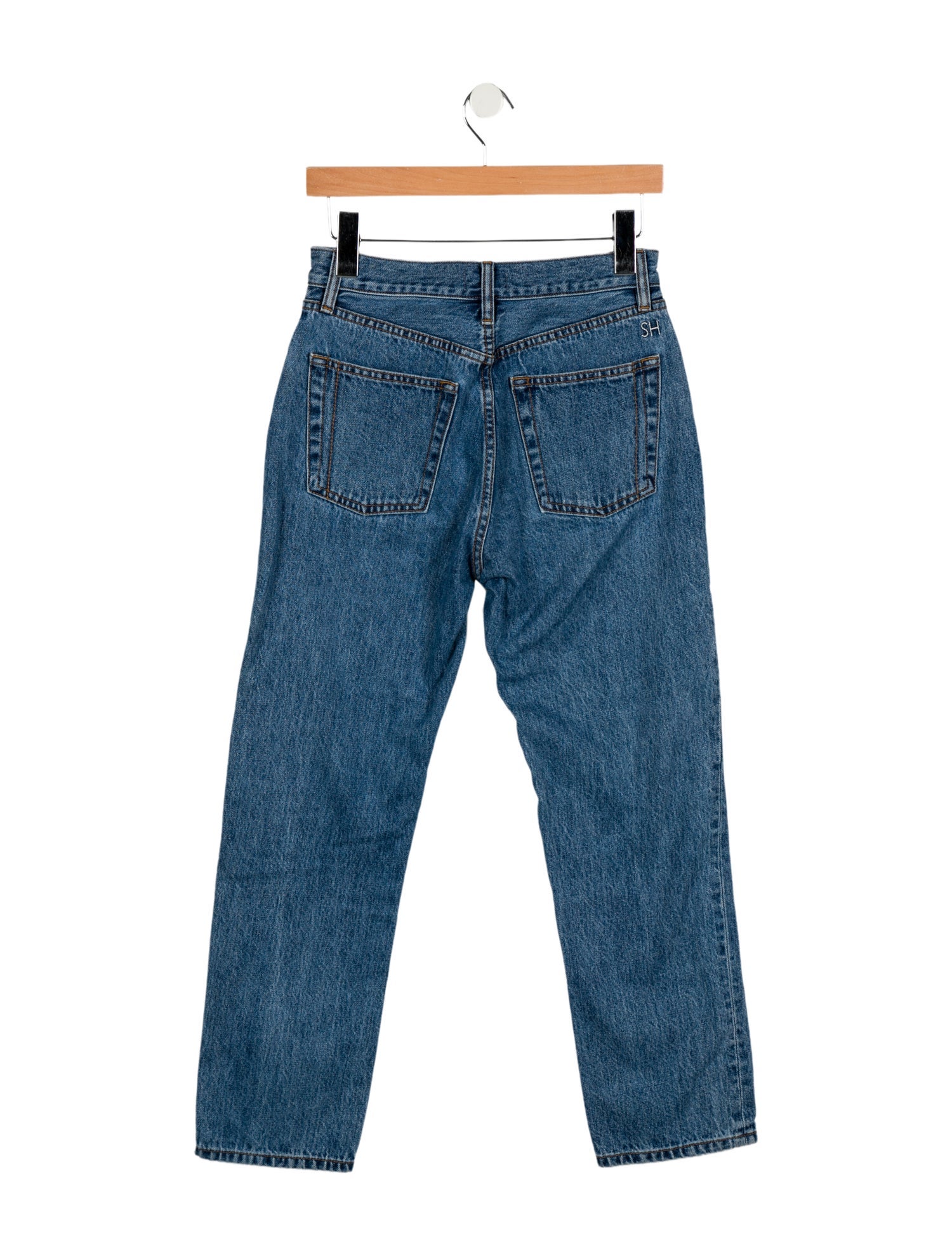 Still Here High-Rise Straight Leg Jeans