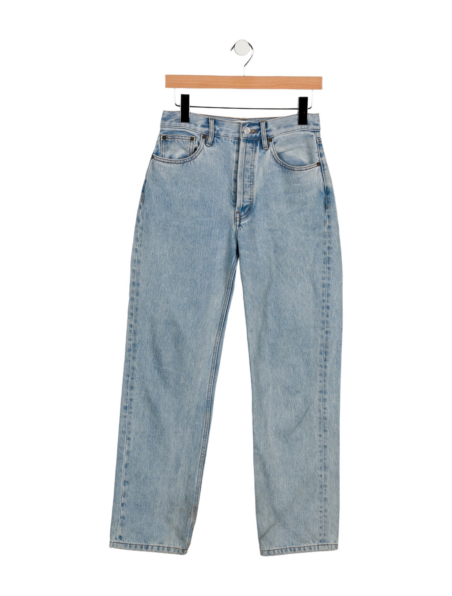 Still Here High-Rise Straight Leg Jeans