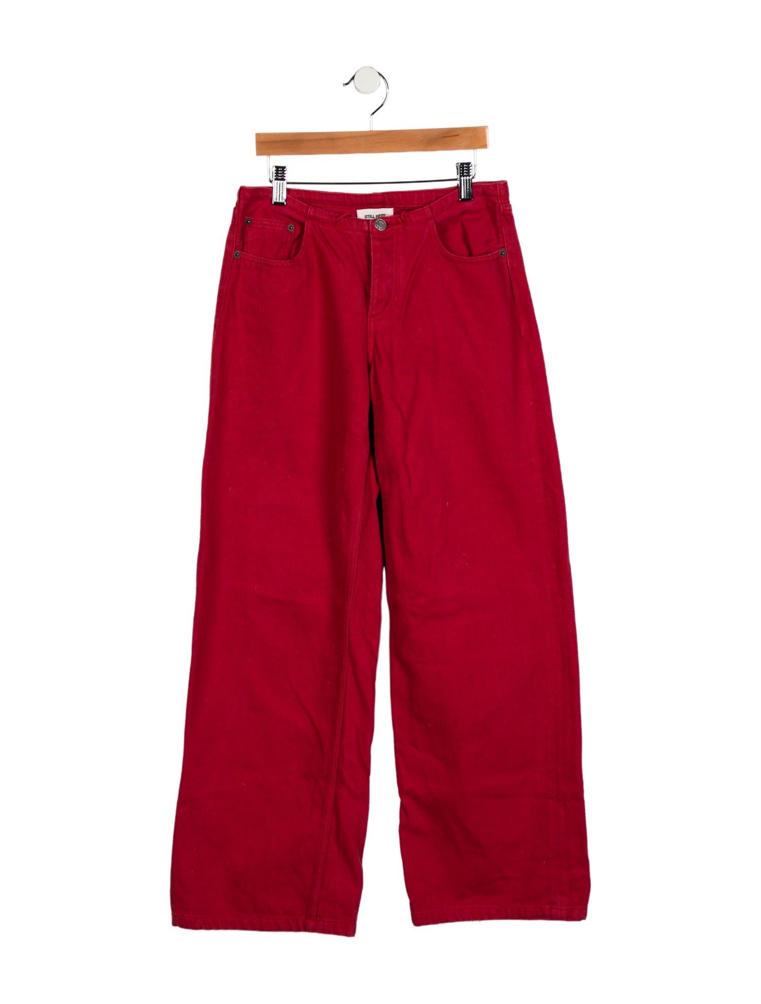 Still Here Mid-Rise Wide Leg Jeans