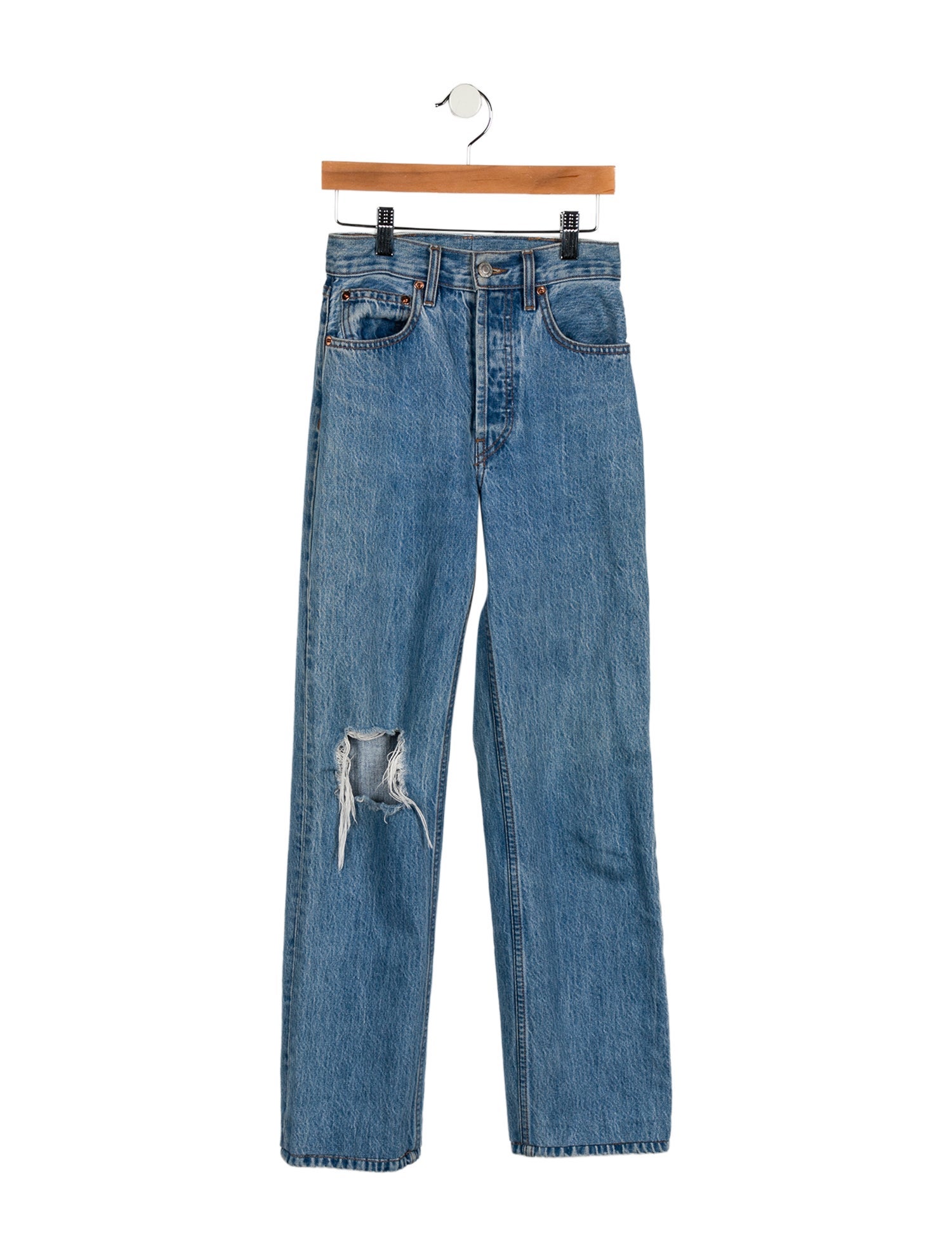 Still Here High-Rise Straight Leg Jeans