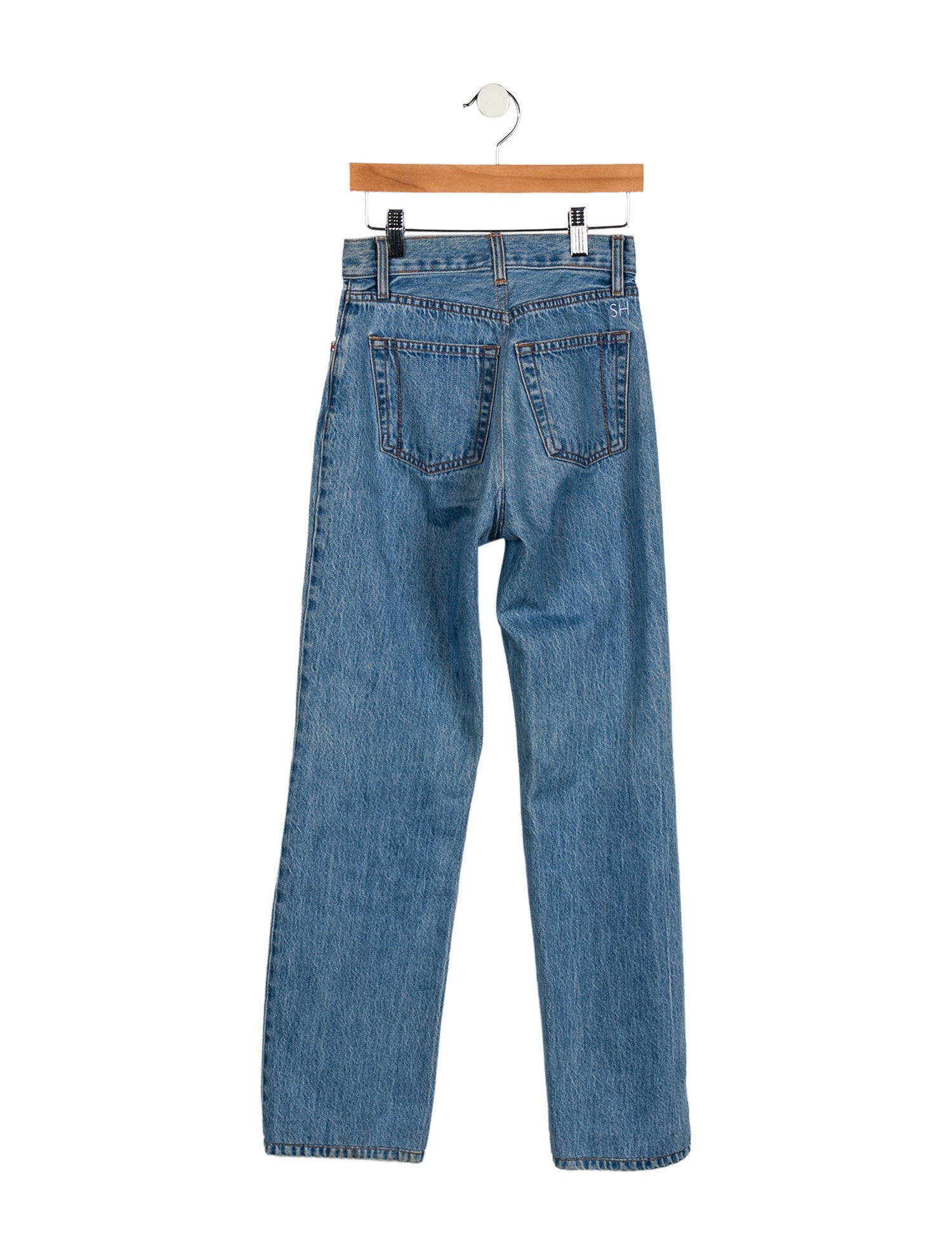 Still Here High-Rise Straight Leg Jeans