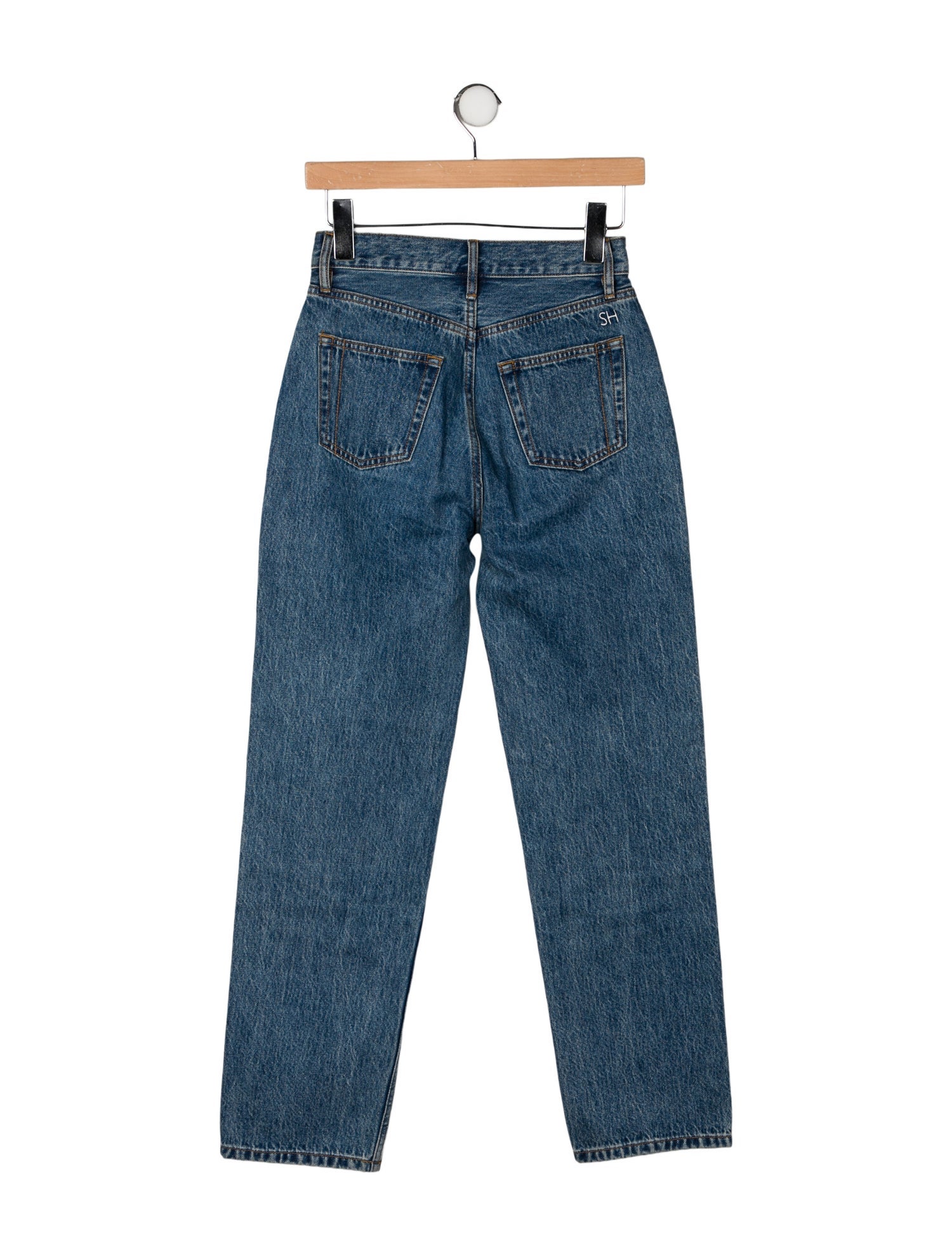 Still Here High-Rise Straight Leg Jeans
