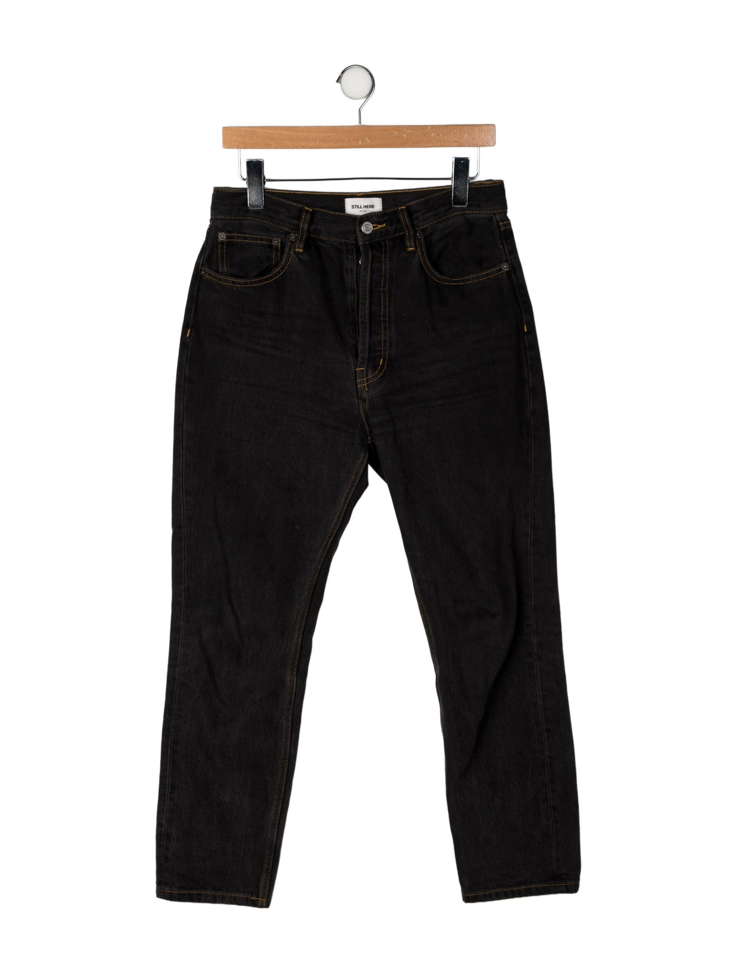 Still Here High-Rise Straight Leg Jeans