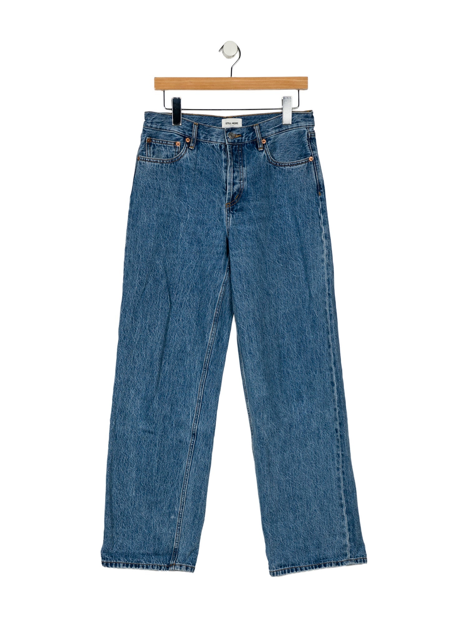 Still Here High-Rise Wide Leg Jeans