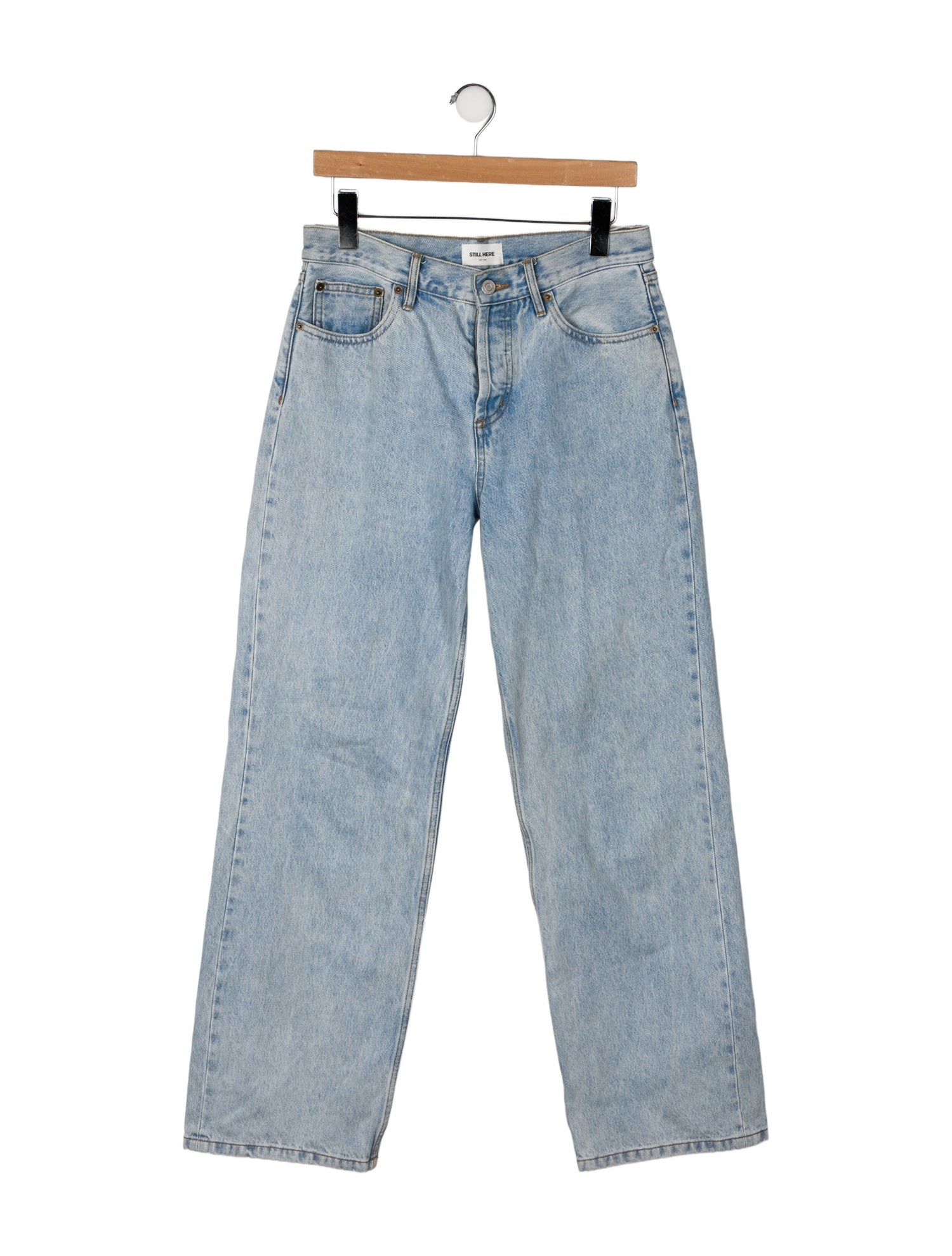 Still Here High-Rise Wide Leg Jeans