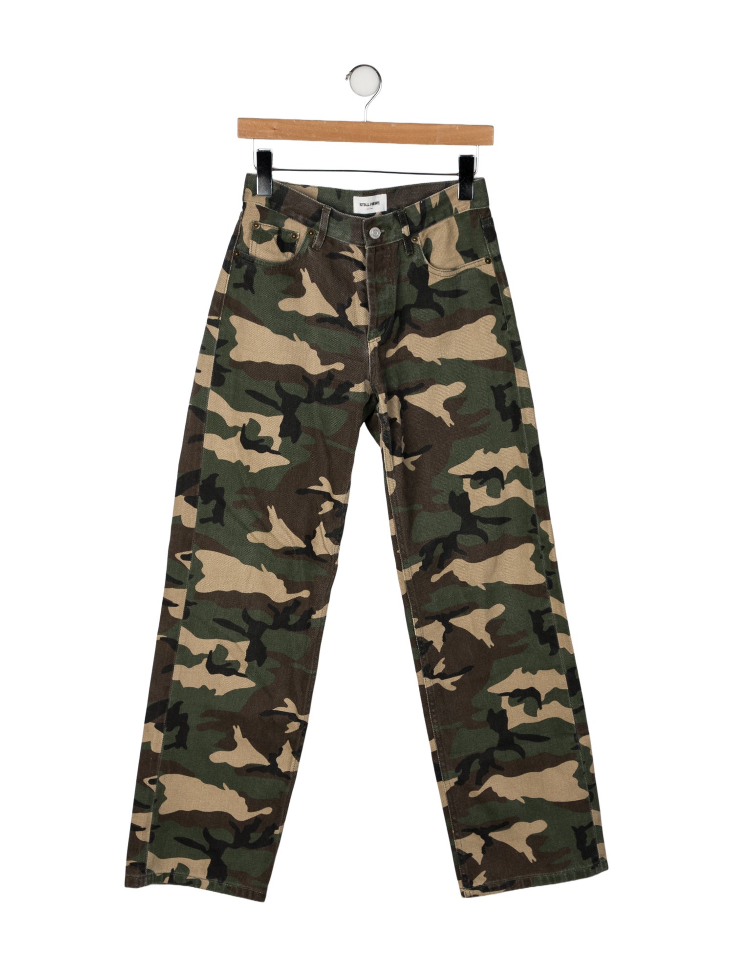 Still Here Mid-Rise Wide Leg Jeans