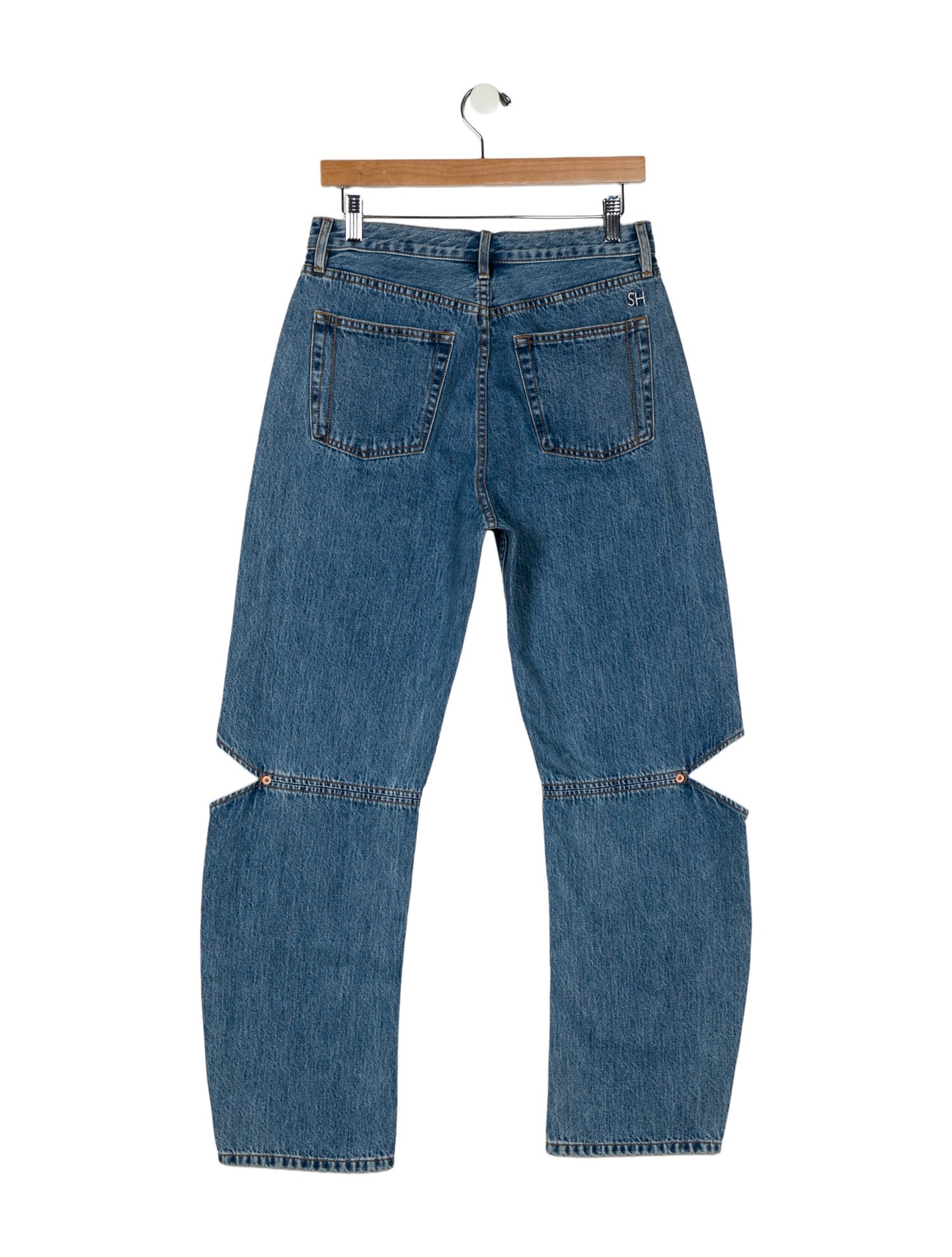 Still Here High-Rise Straight Leg Jeans