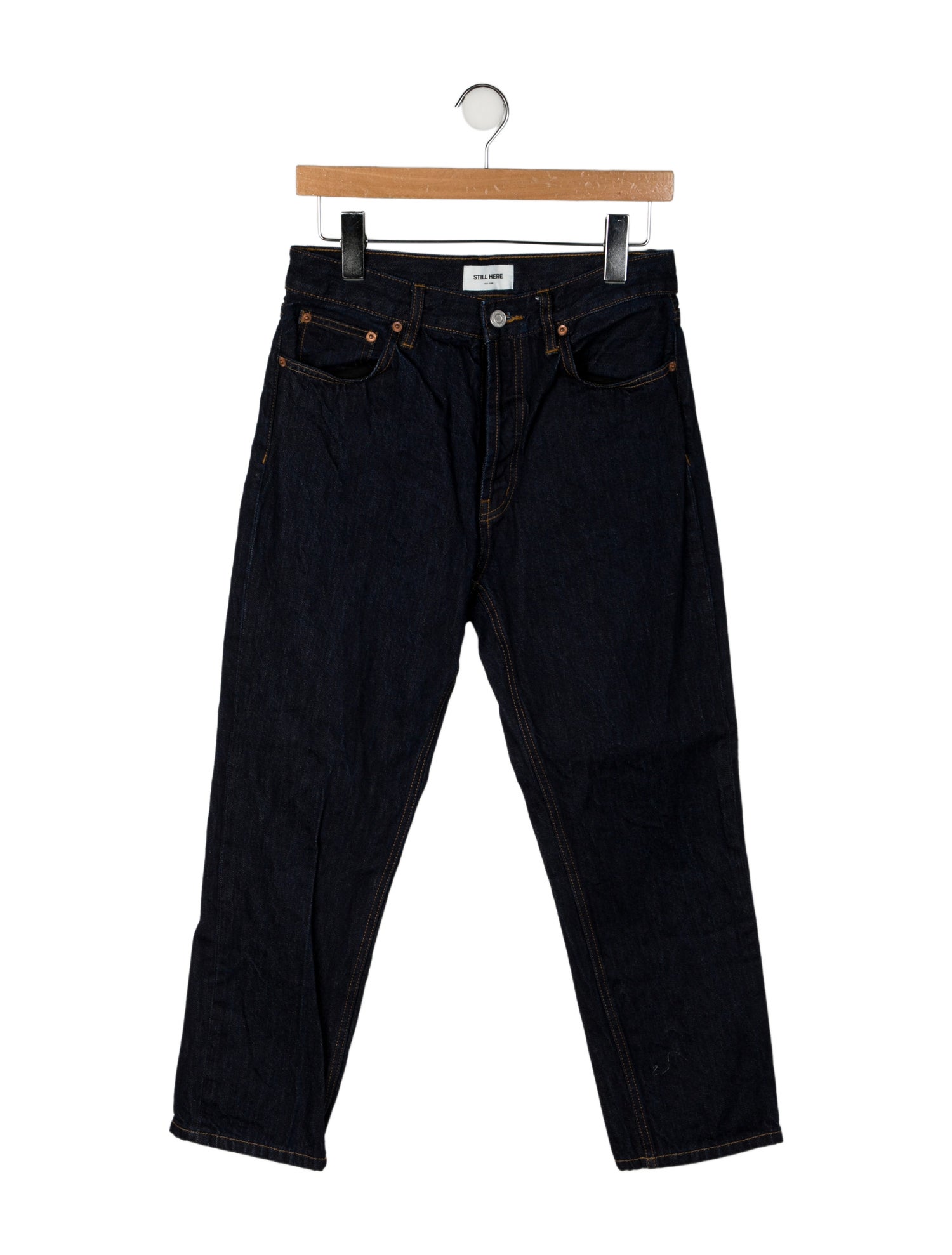 Still Here Mid-Rise Straight Leg Jeans