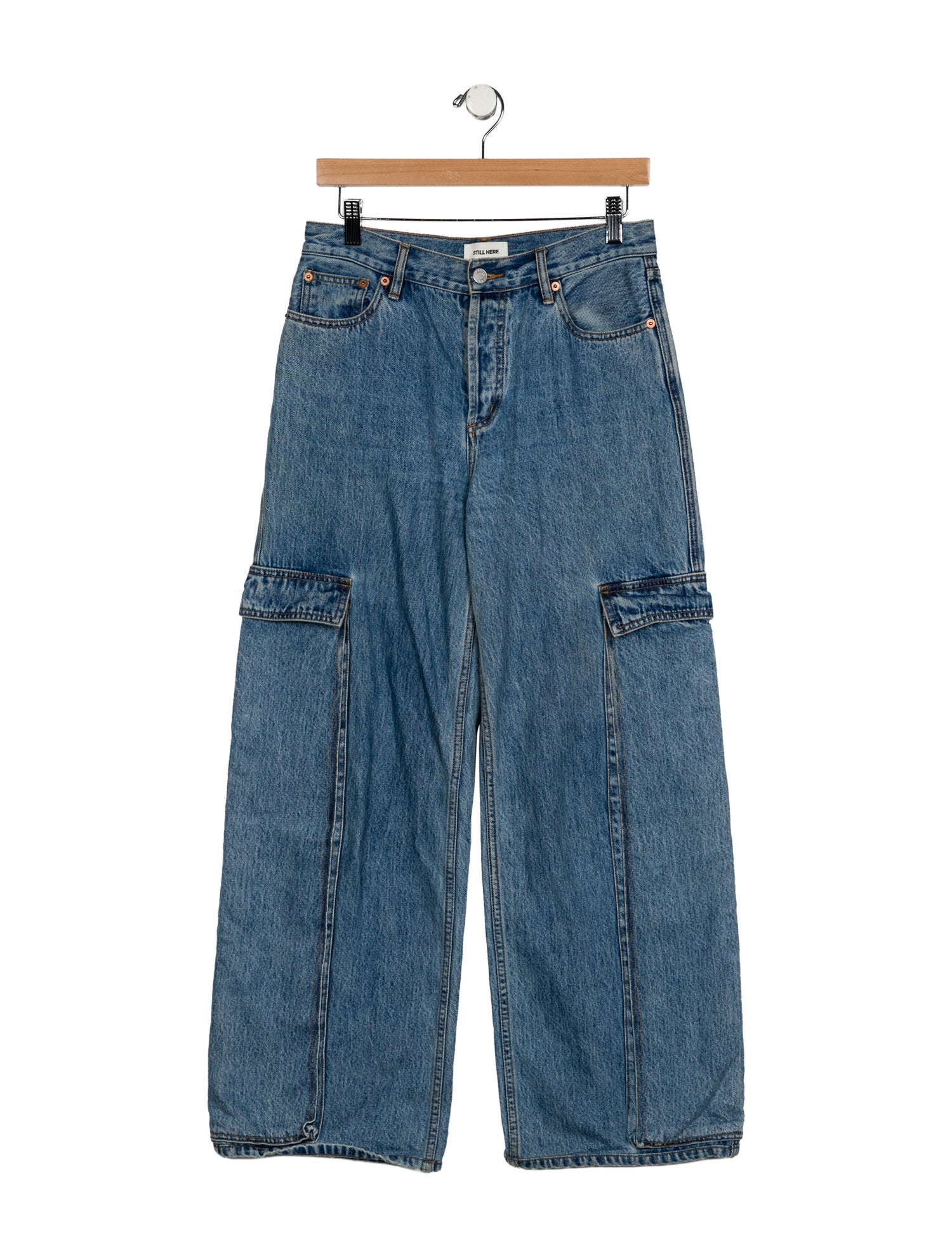 Still Here High-Rise Wide Leg Jeans