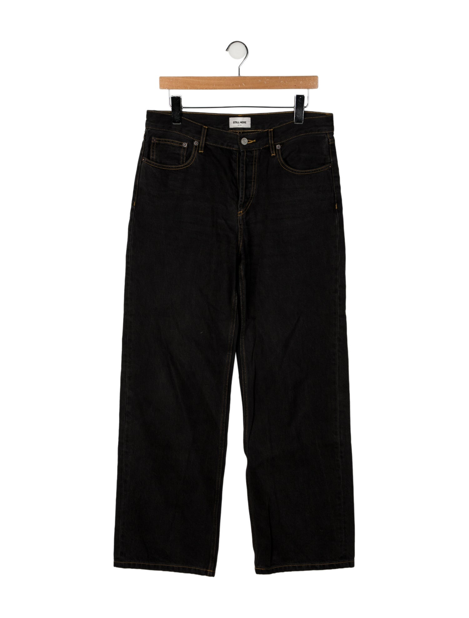 Still Here Mid-Rise Wide Leg Jeans