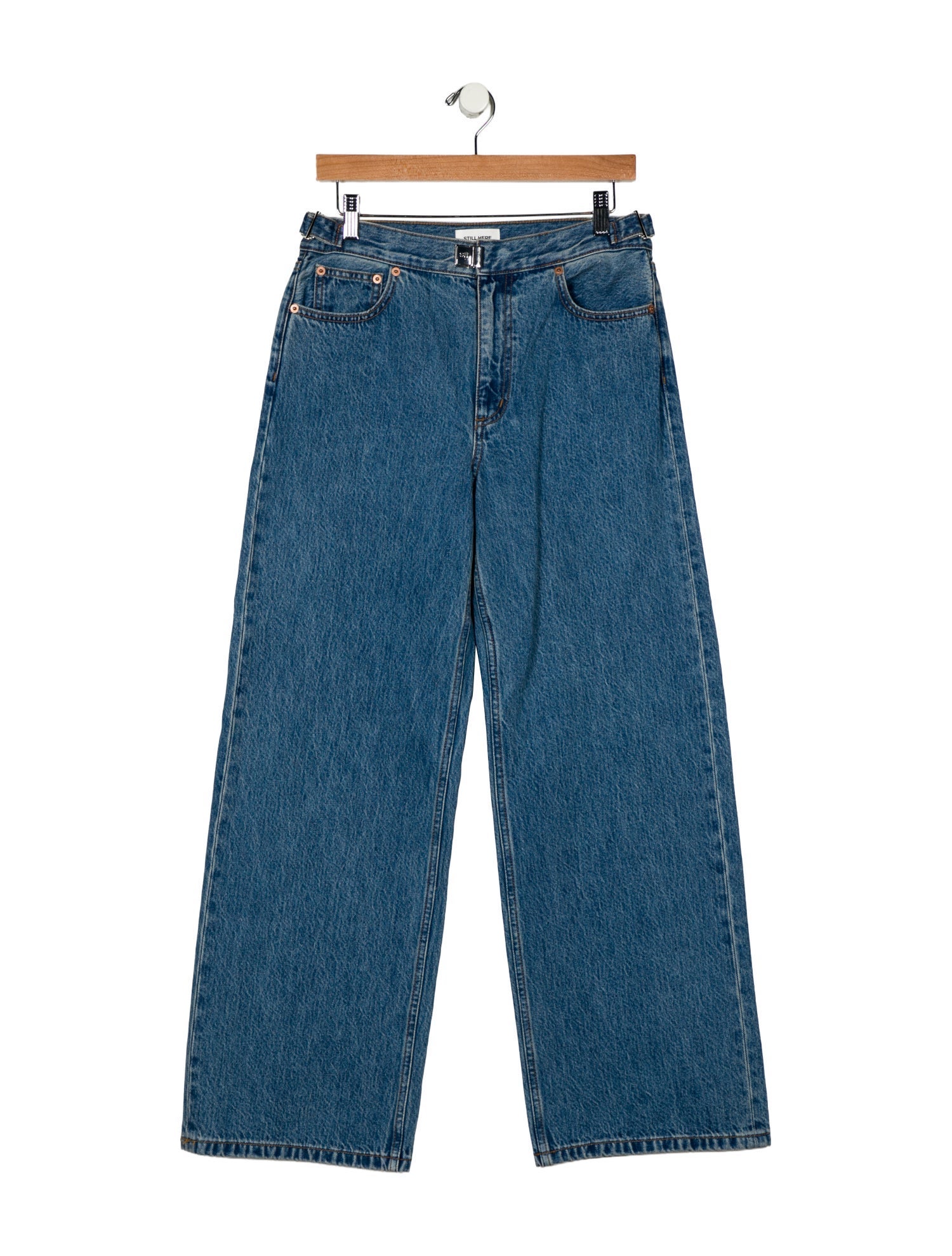 Still Here Mid-Rise Wide Leg Jeans