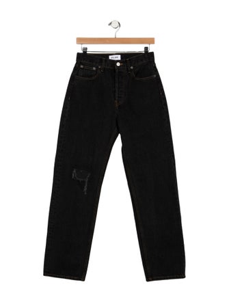 Still Here High-Rise Straight Leg Jeans