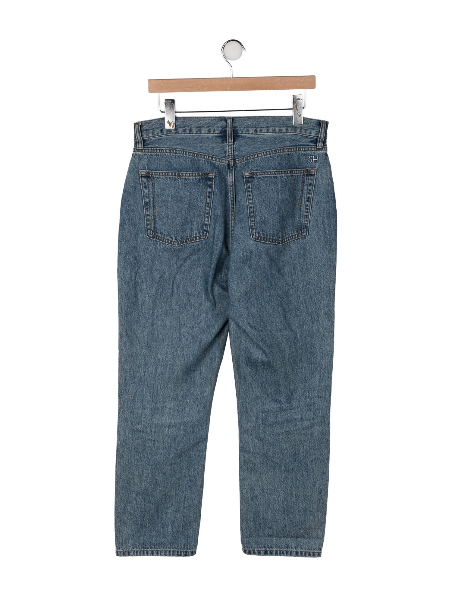 Still Here High-Rise Straight Leg Jeans