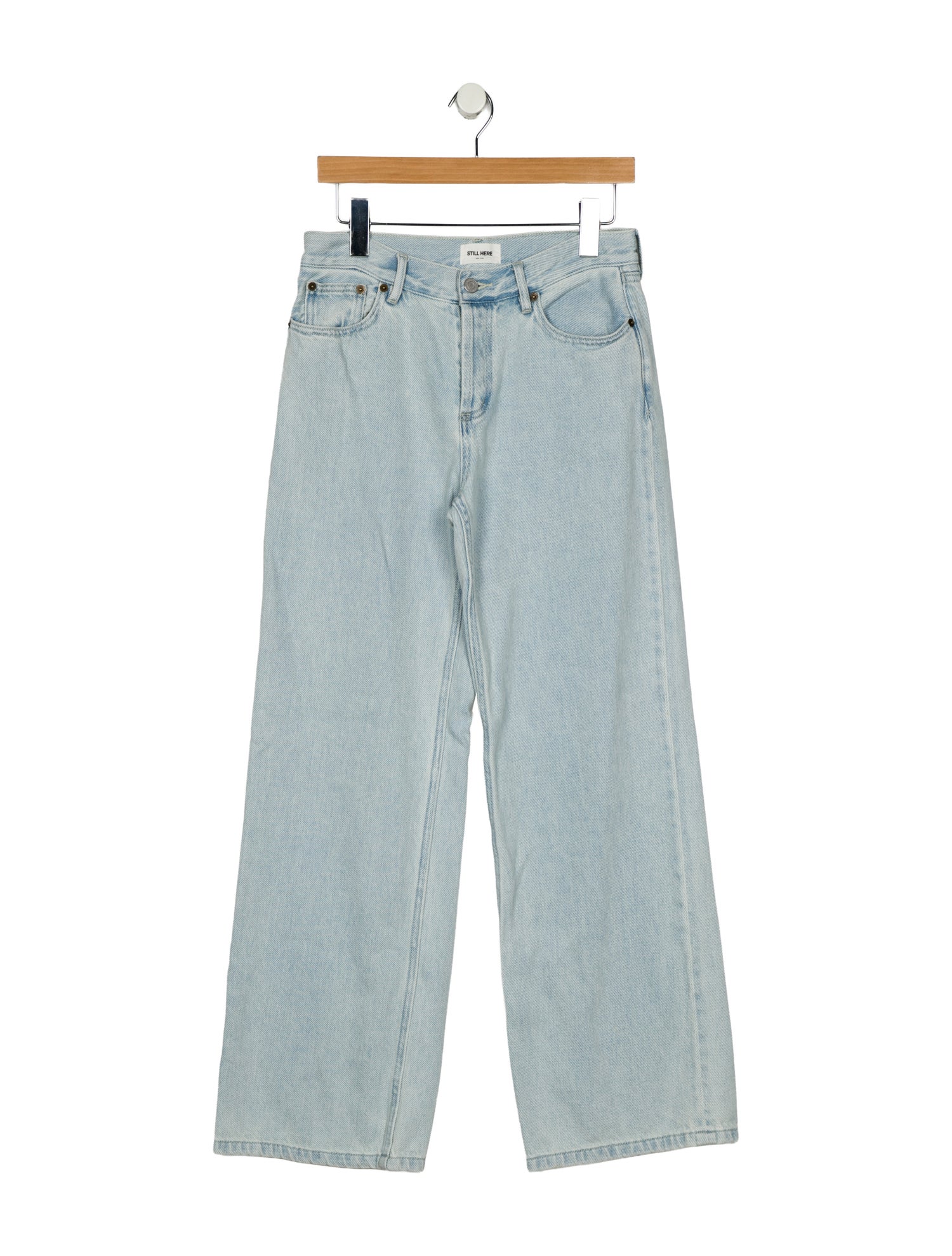 Still Here Mid-Rise Wide Leg Jeans