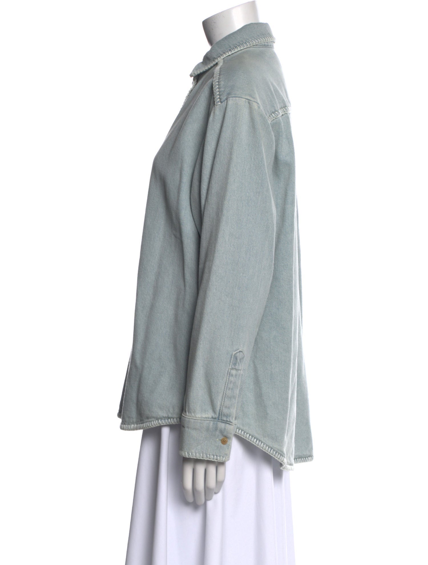 Still Here Long Sleeve Button-Up Top