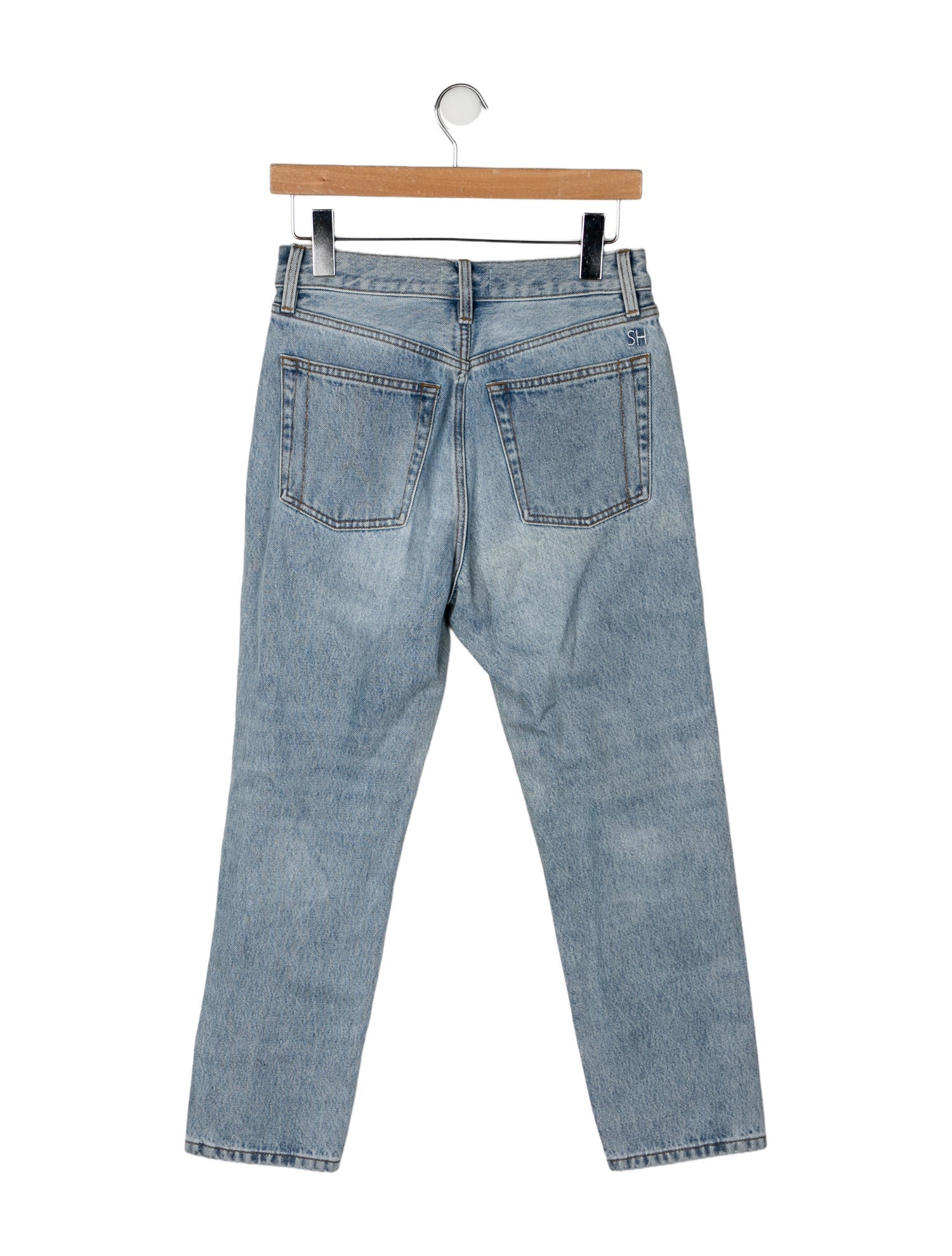 Still Here Mid-Rise Straight Leg Jeans