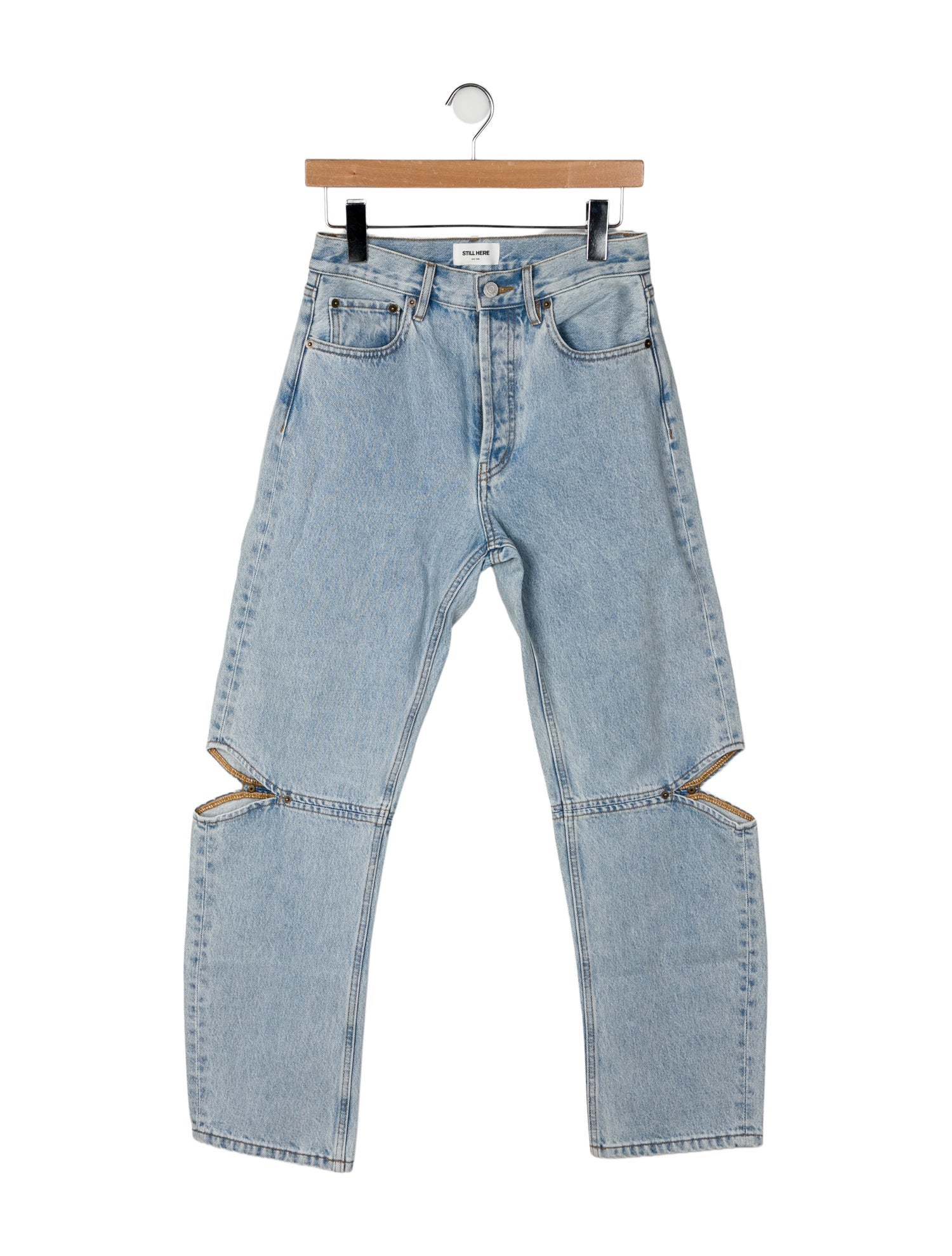 Still Here High-Rise Straight Leg Jeans