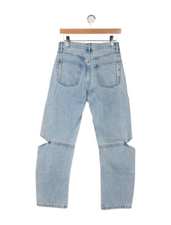 Still Here High-Rise Straight Leg Jeans