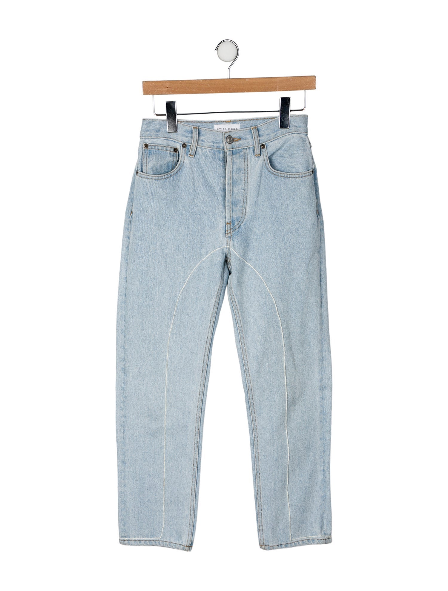 Still Here Mid-Rise Straight Leg Jeans