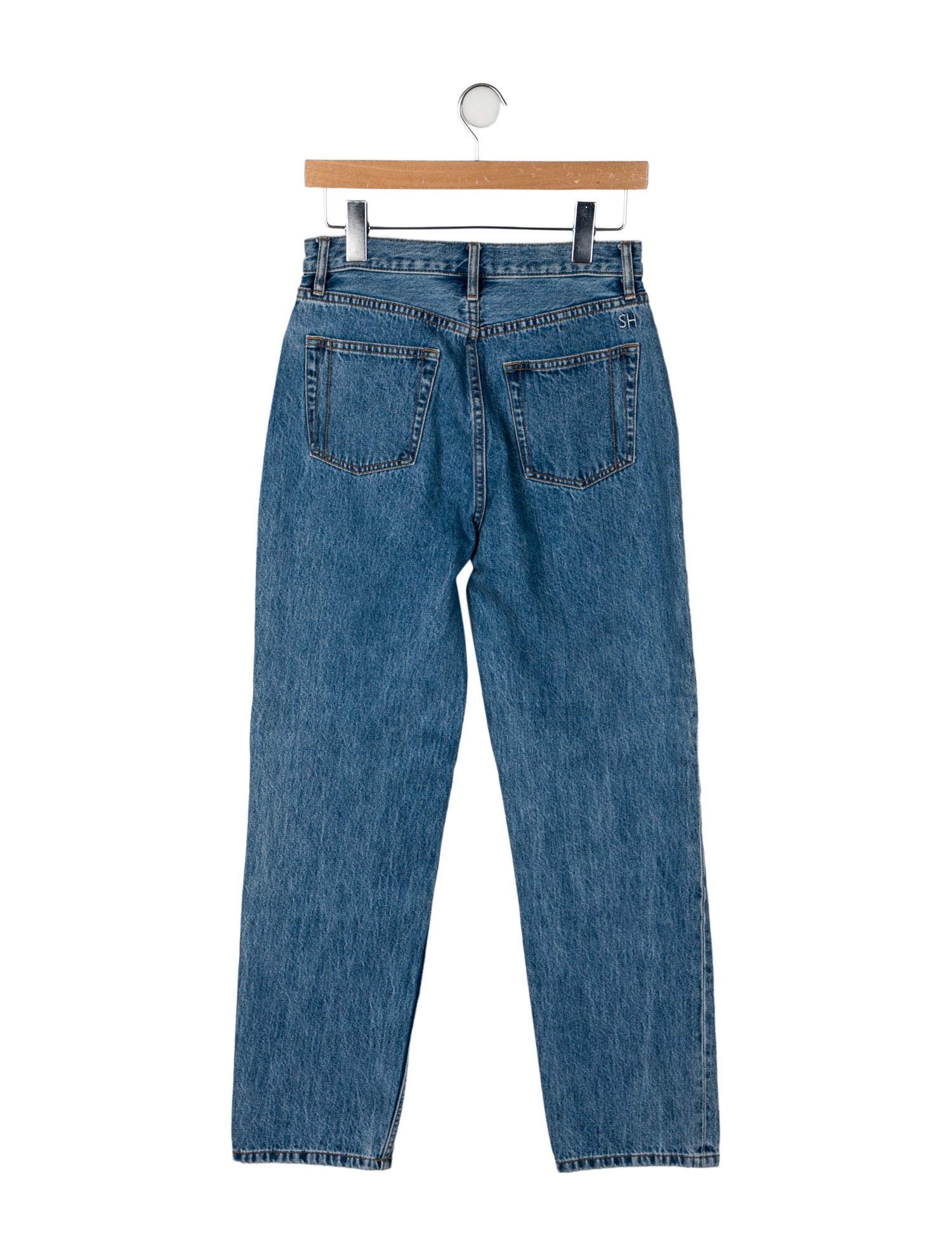 Still Here High-Rise Straight Leg Jeans