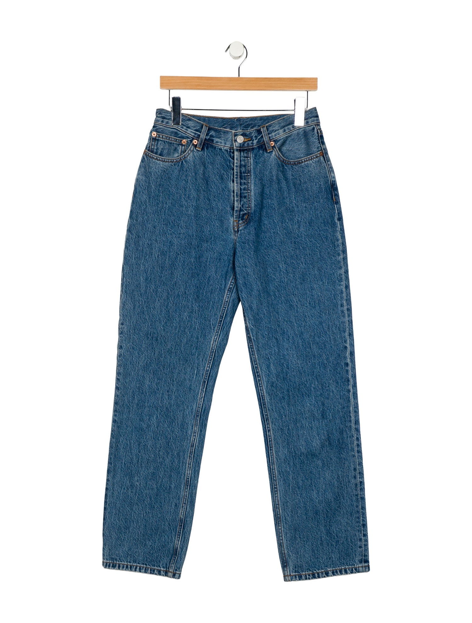 Still Here High-Rise Straight Leg Jeans