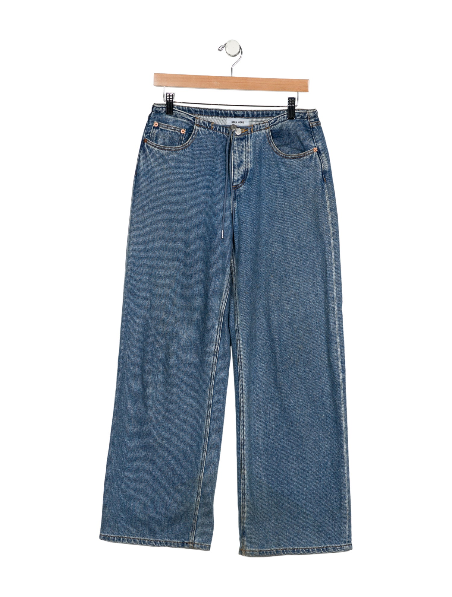 Still Here High-Rise Wide Leg Jeans