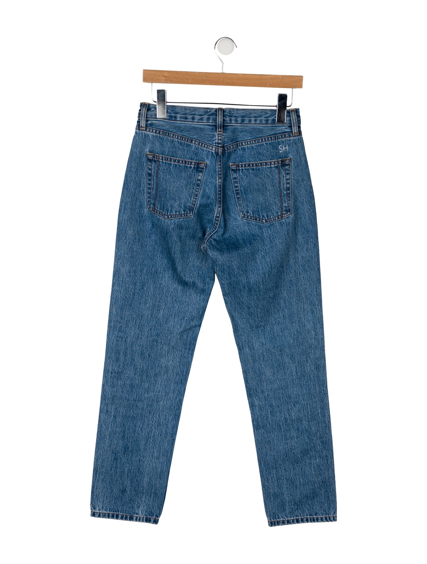 Still Here Mid-Rise Straight Leg Jeans