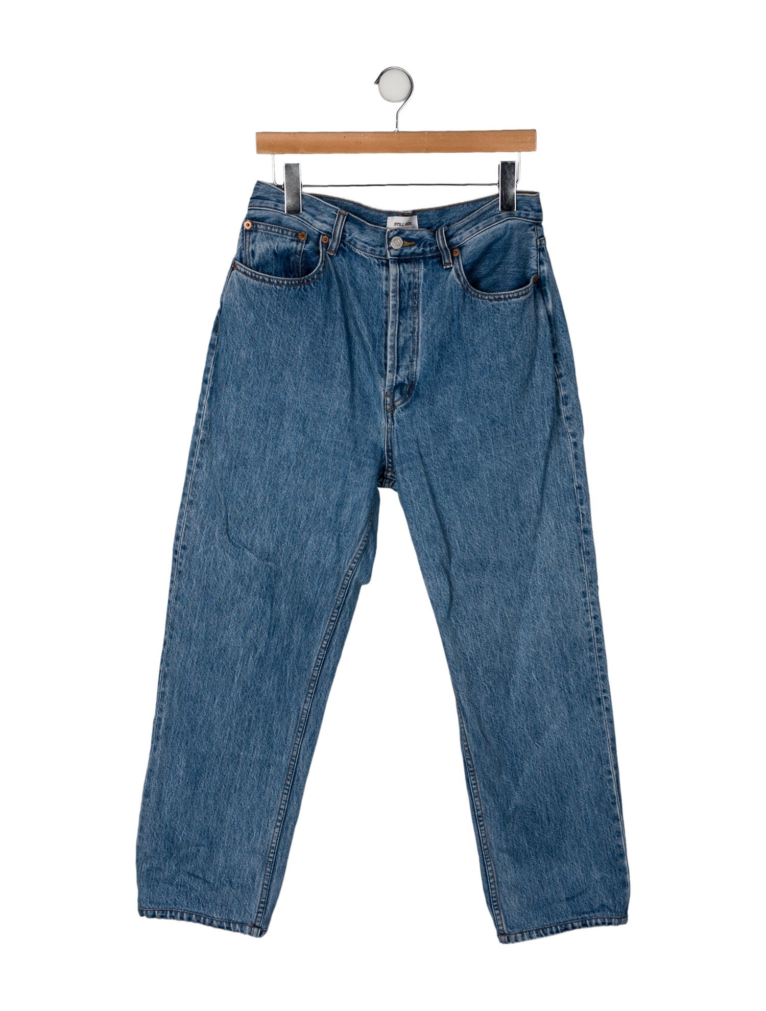 Still Here High-Rise Straight Leg Jeans