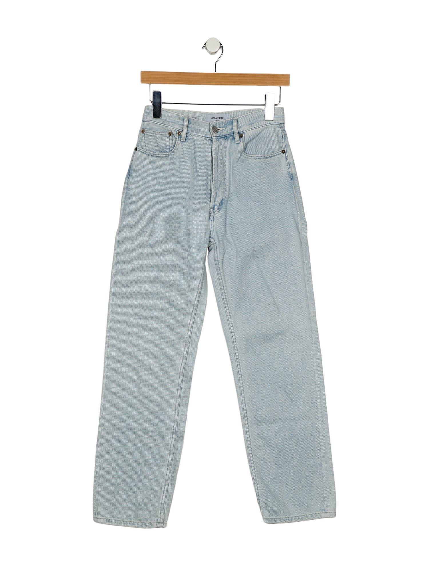 Still Here Mid-Rise Straight Leg Jeans