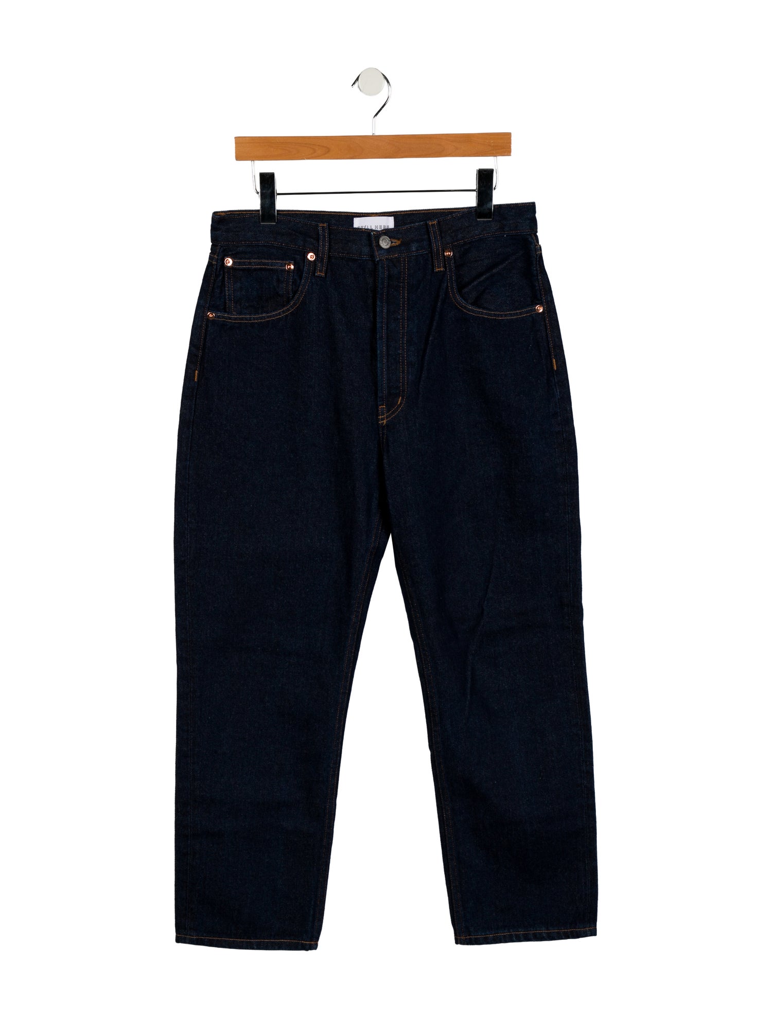 Still Here High-Rise Straight Leg Jeans