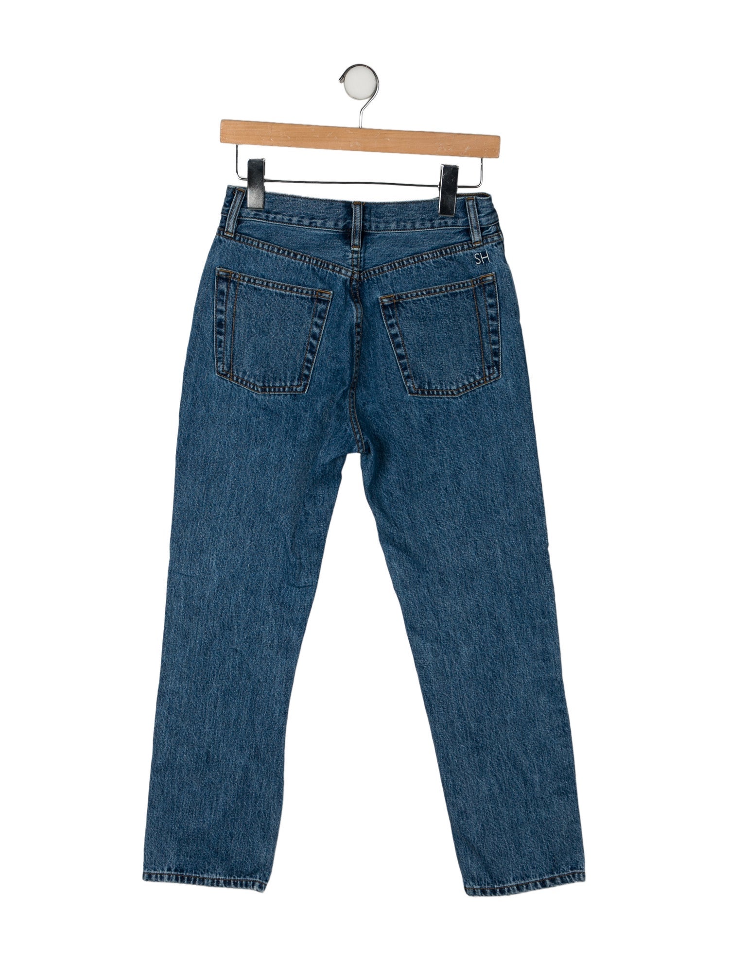 Still Here High-Rise Straight Leg Jeans