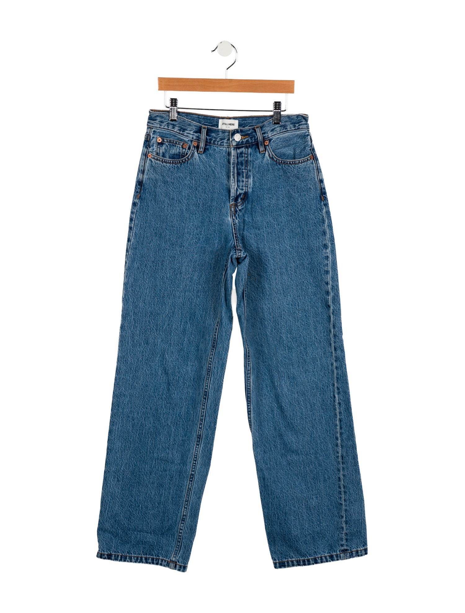 Still Here High-Rise Wide Leg Jeans