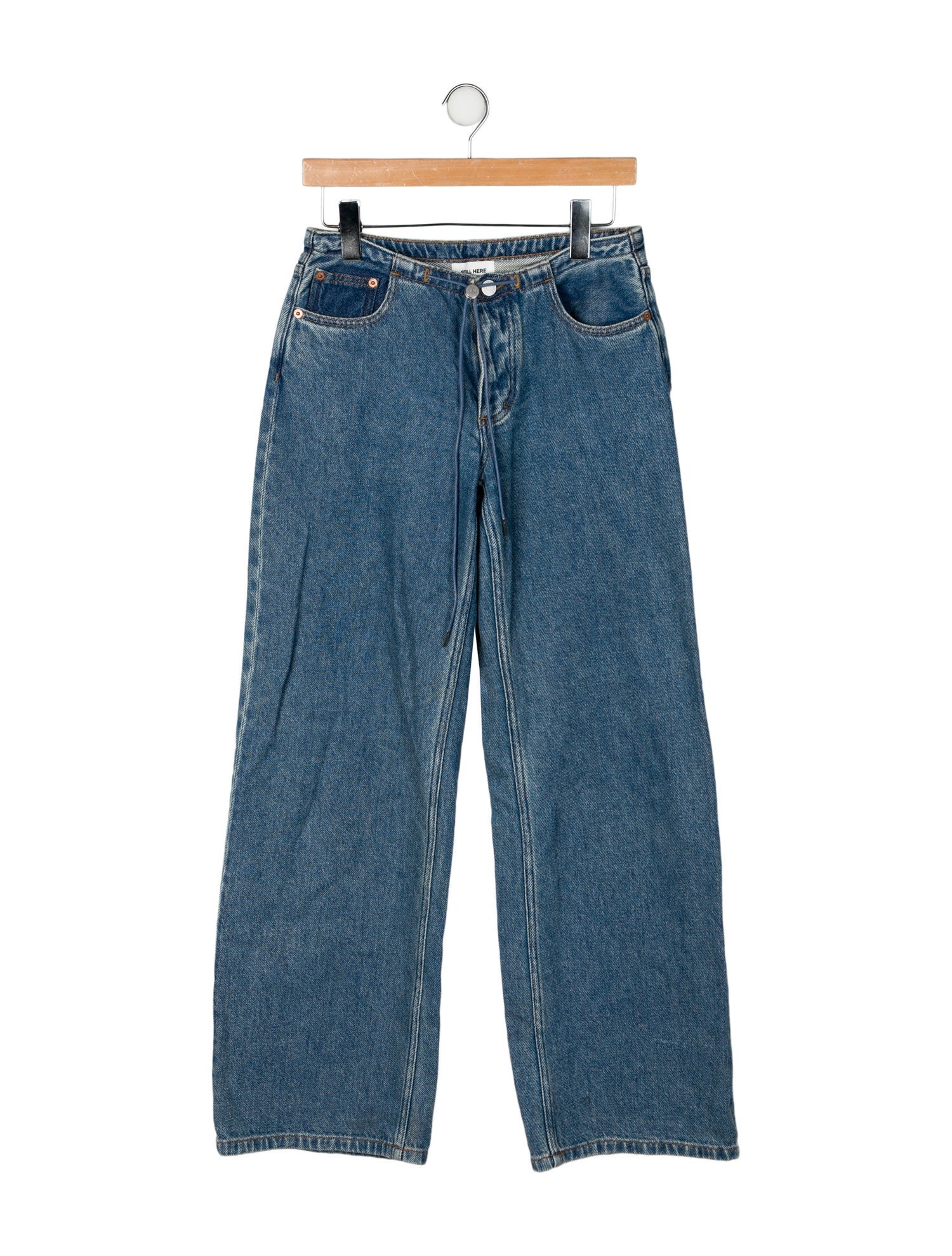 Still Here Mid-Rise Wide Leg Jeans