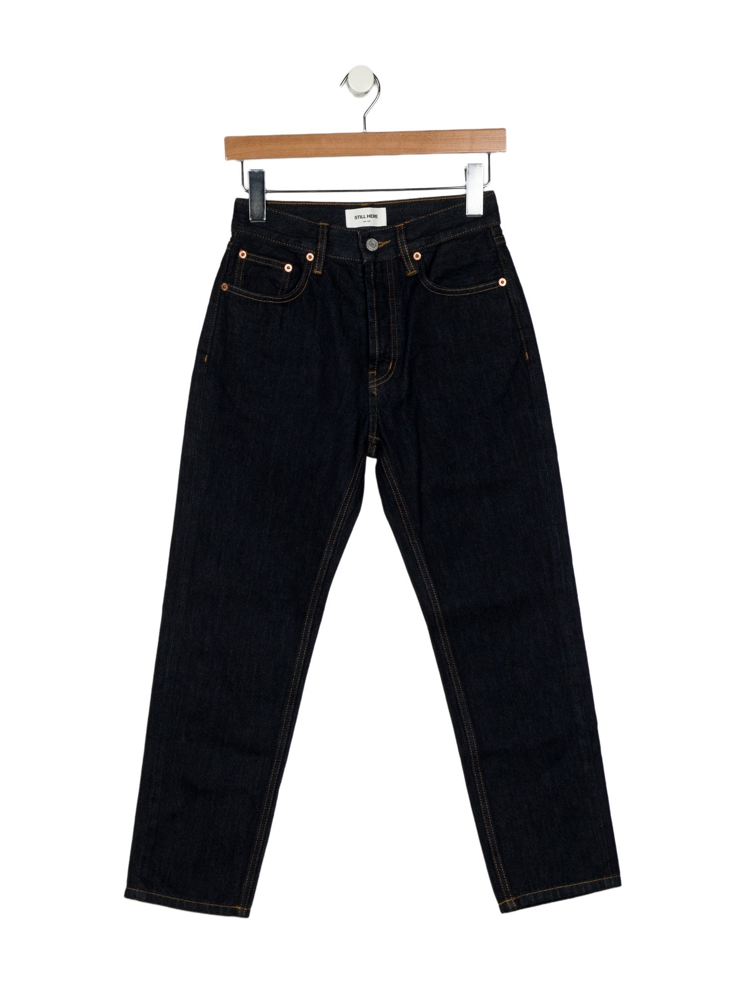 Still Here Mid-Rise Straight Leg Jeans