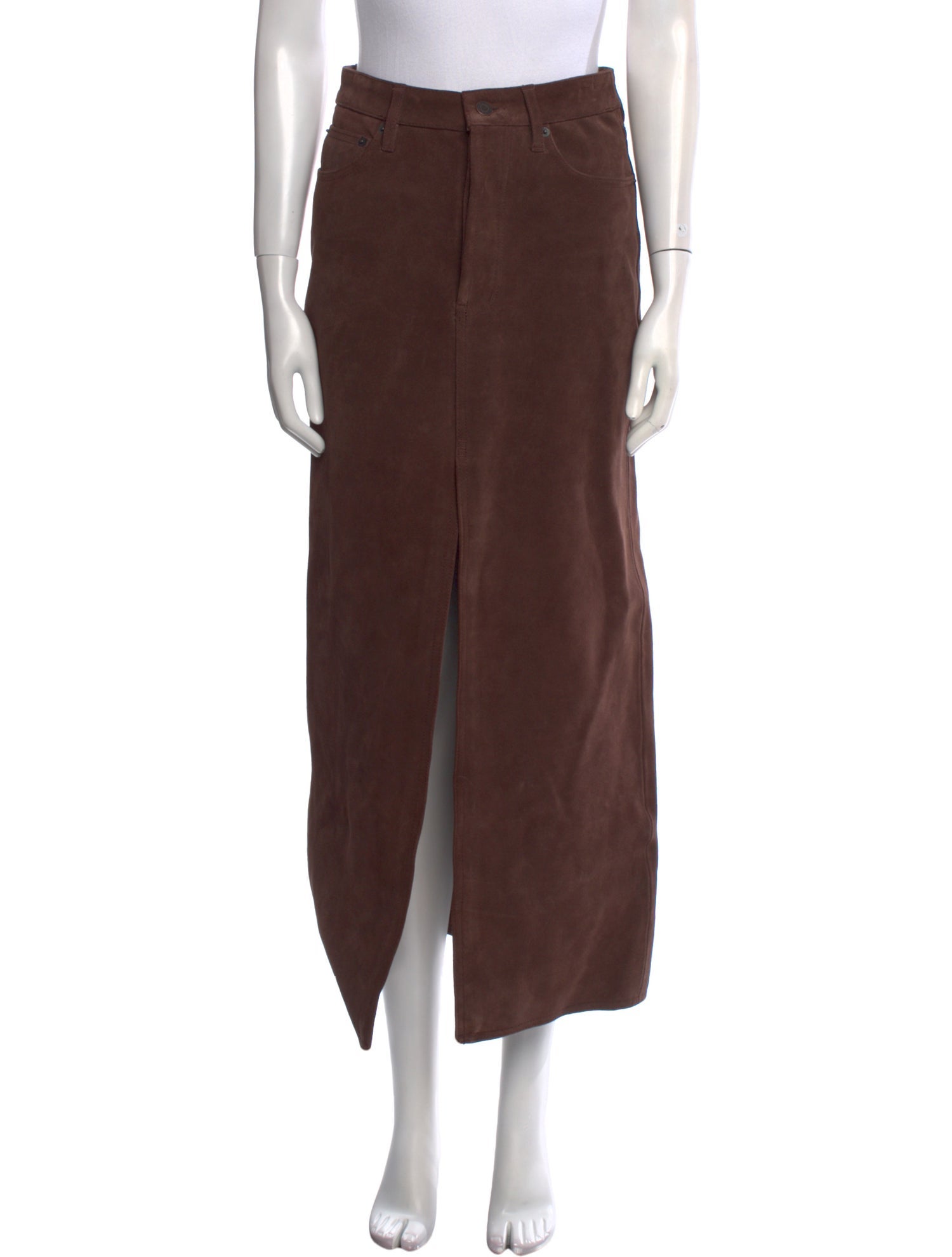 Still Here Suede Midi Length Skirt
