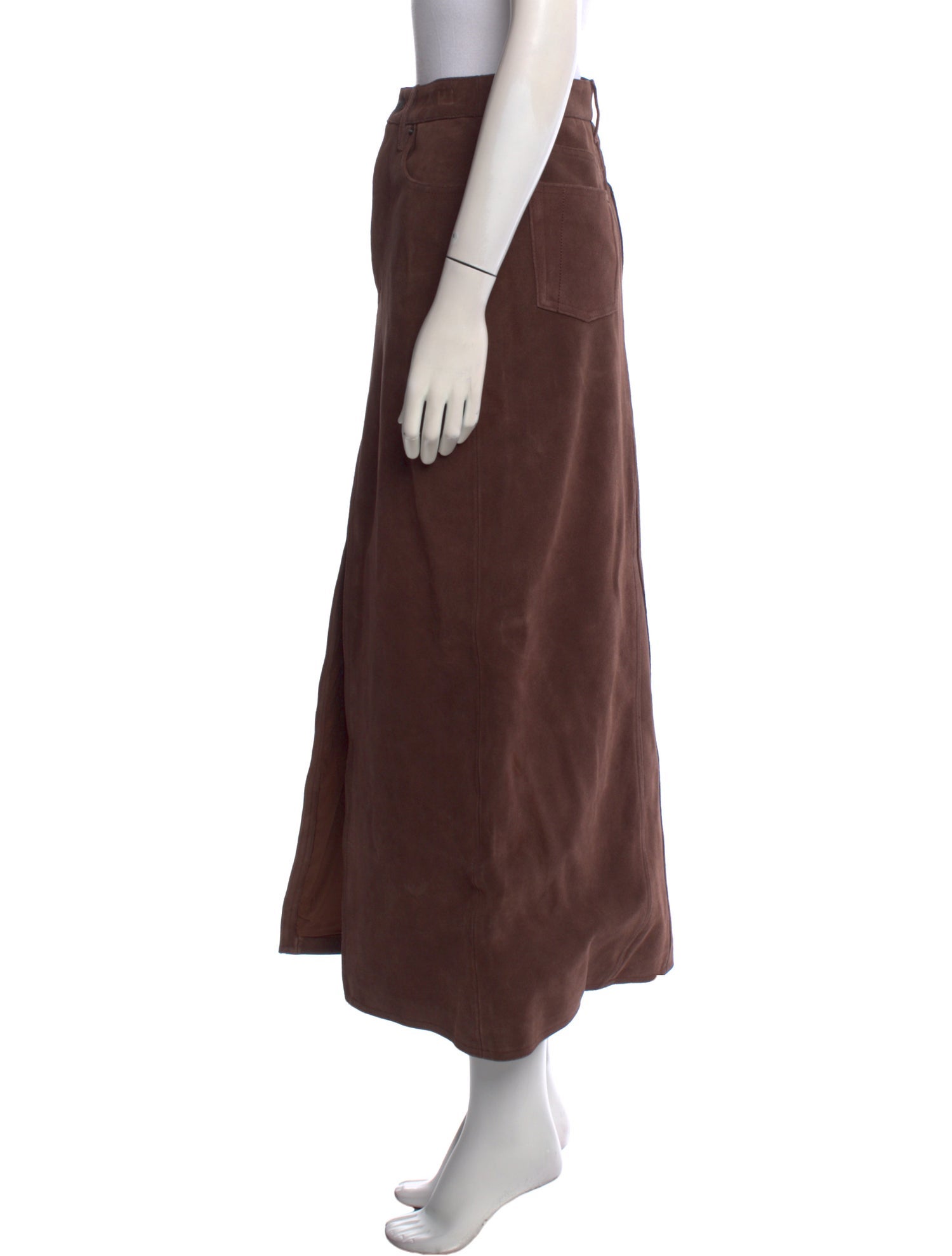 Still Here Suede Midi Length Skirt