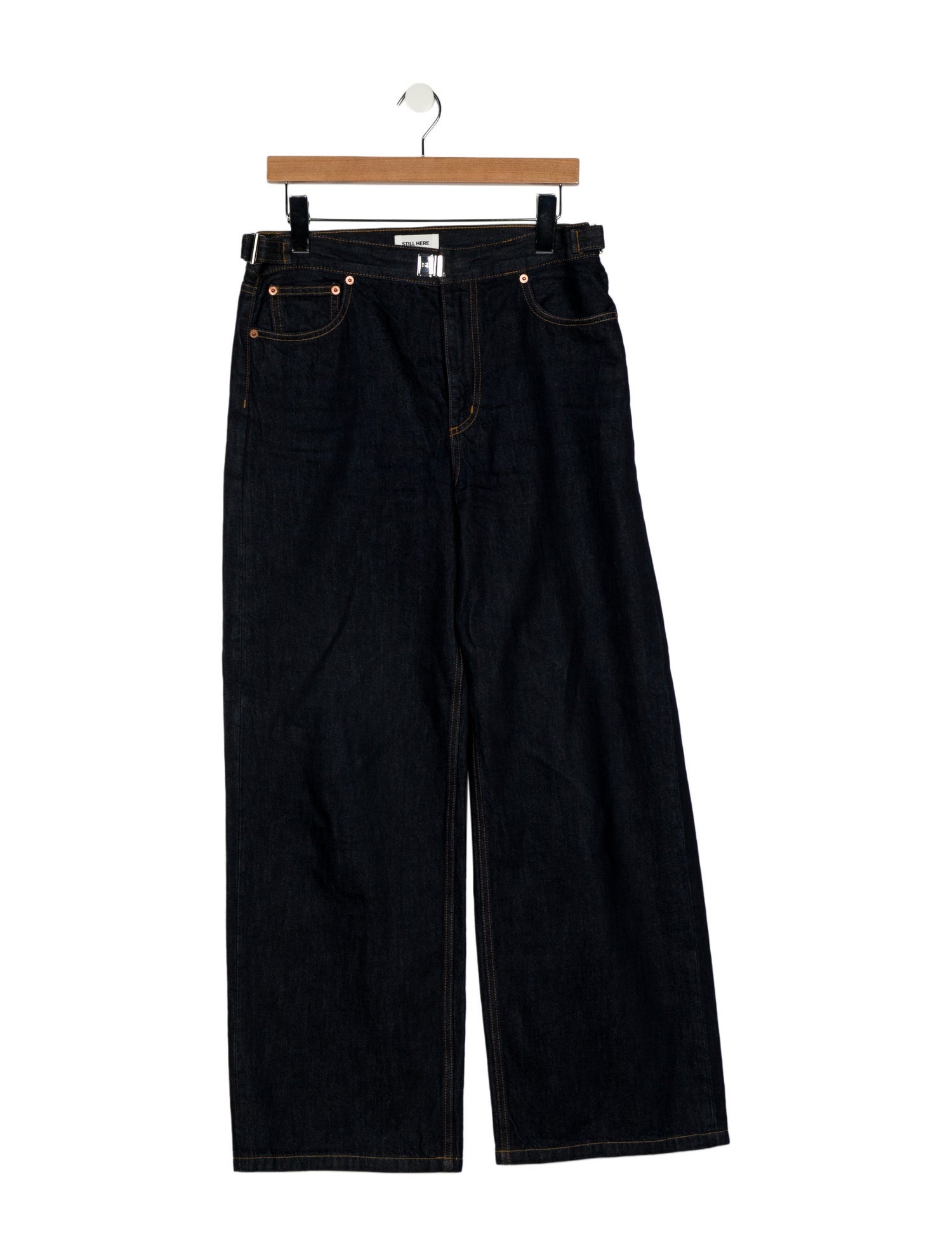 Still Here High-Rise Wide Leg Jeans