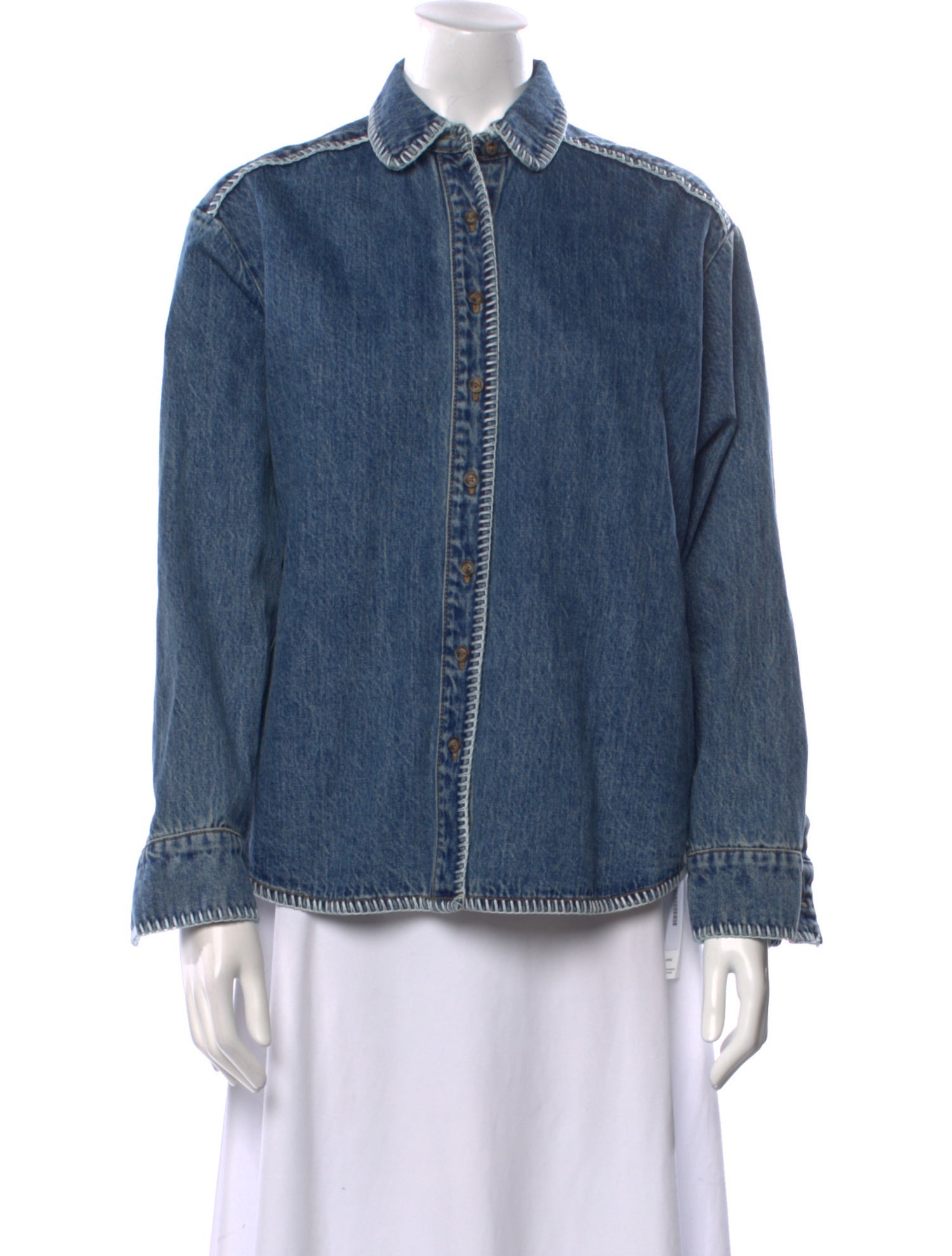 Still Here Long Sleeve Button-Up Top w/ Tags