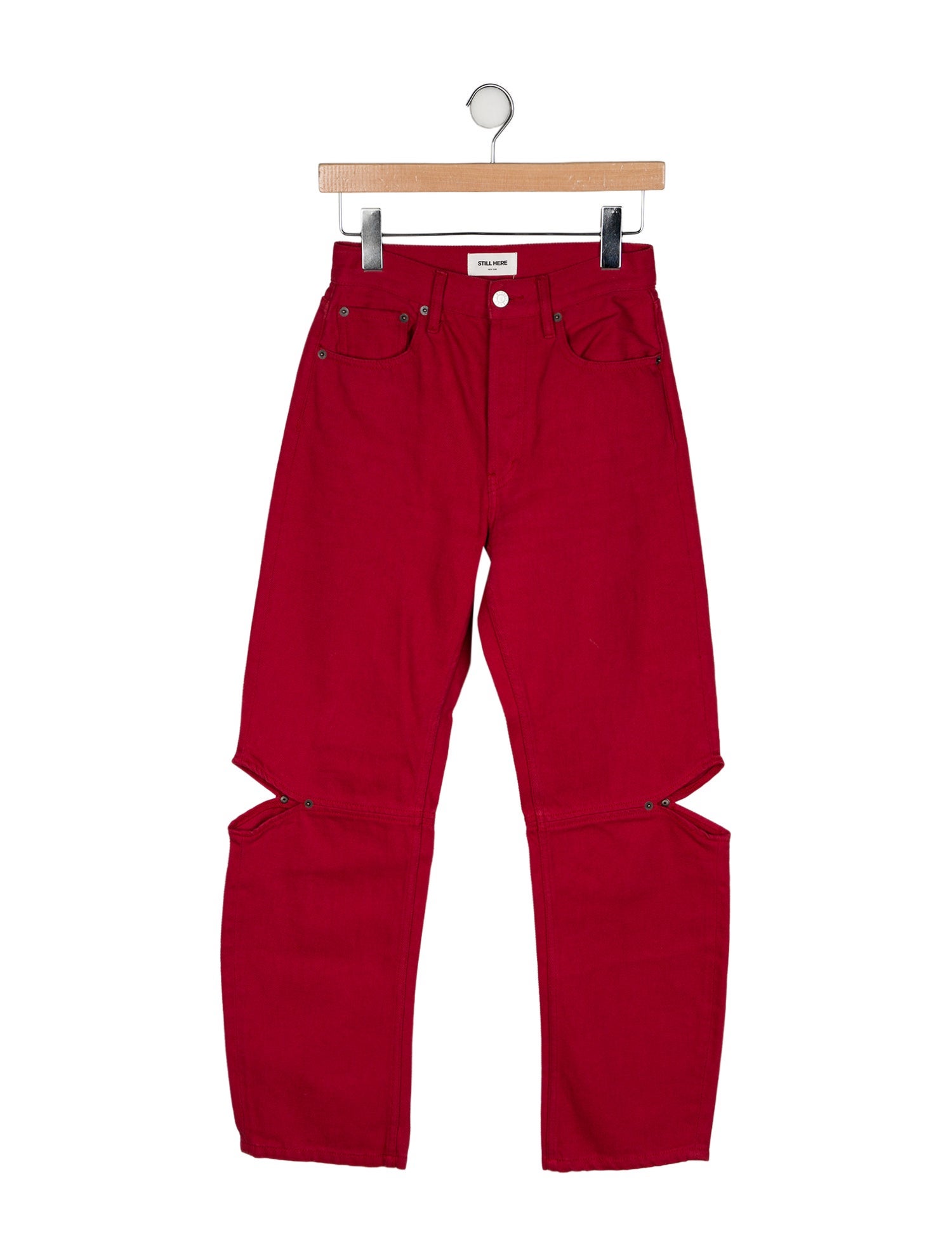 Still Here Mid-Rise Straight Leg Jeans