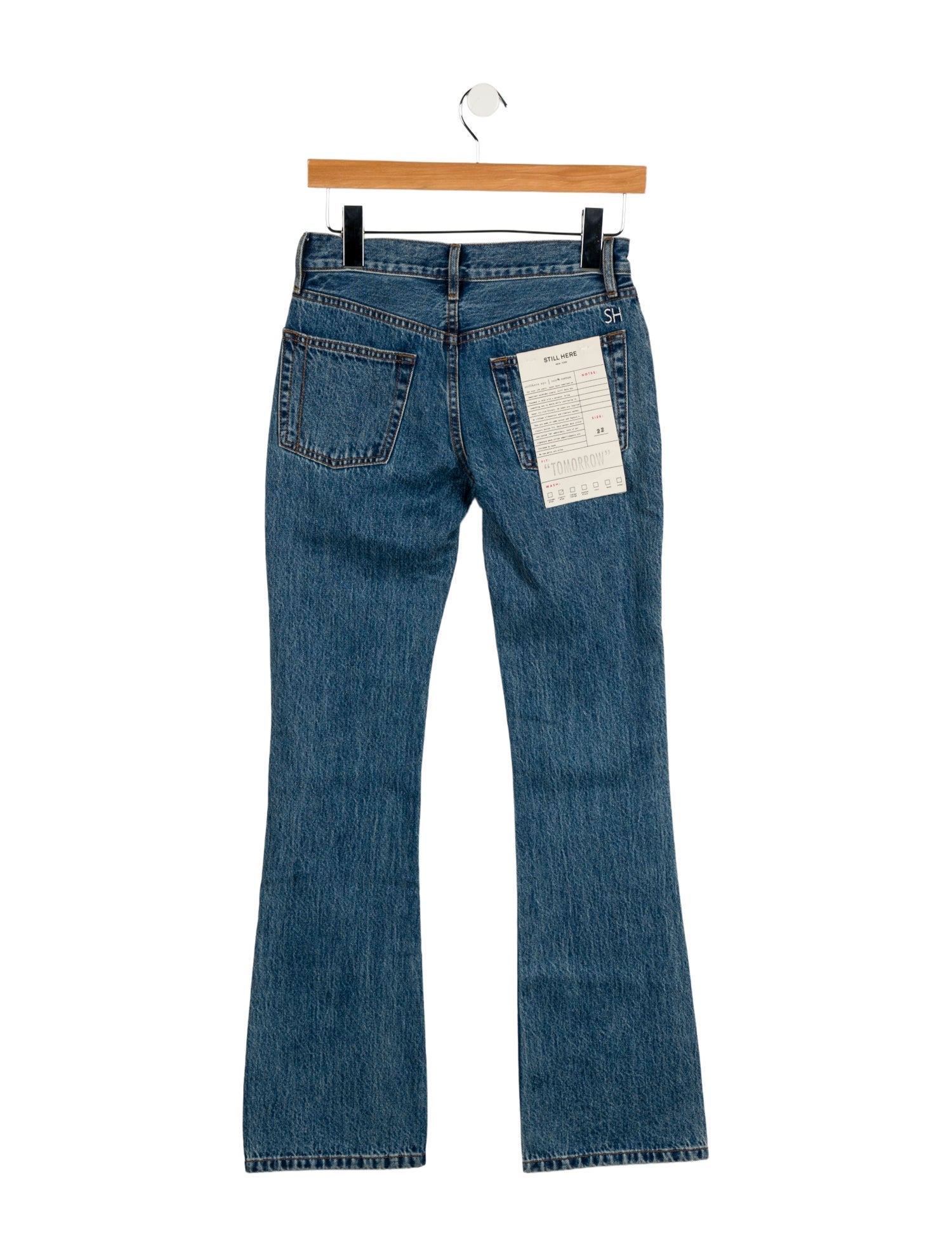 Still Here High-Rise Straight Leg Jeans