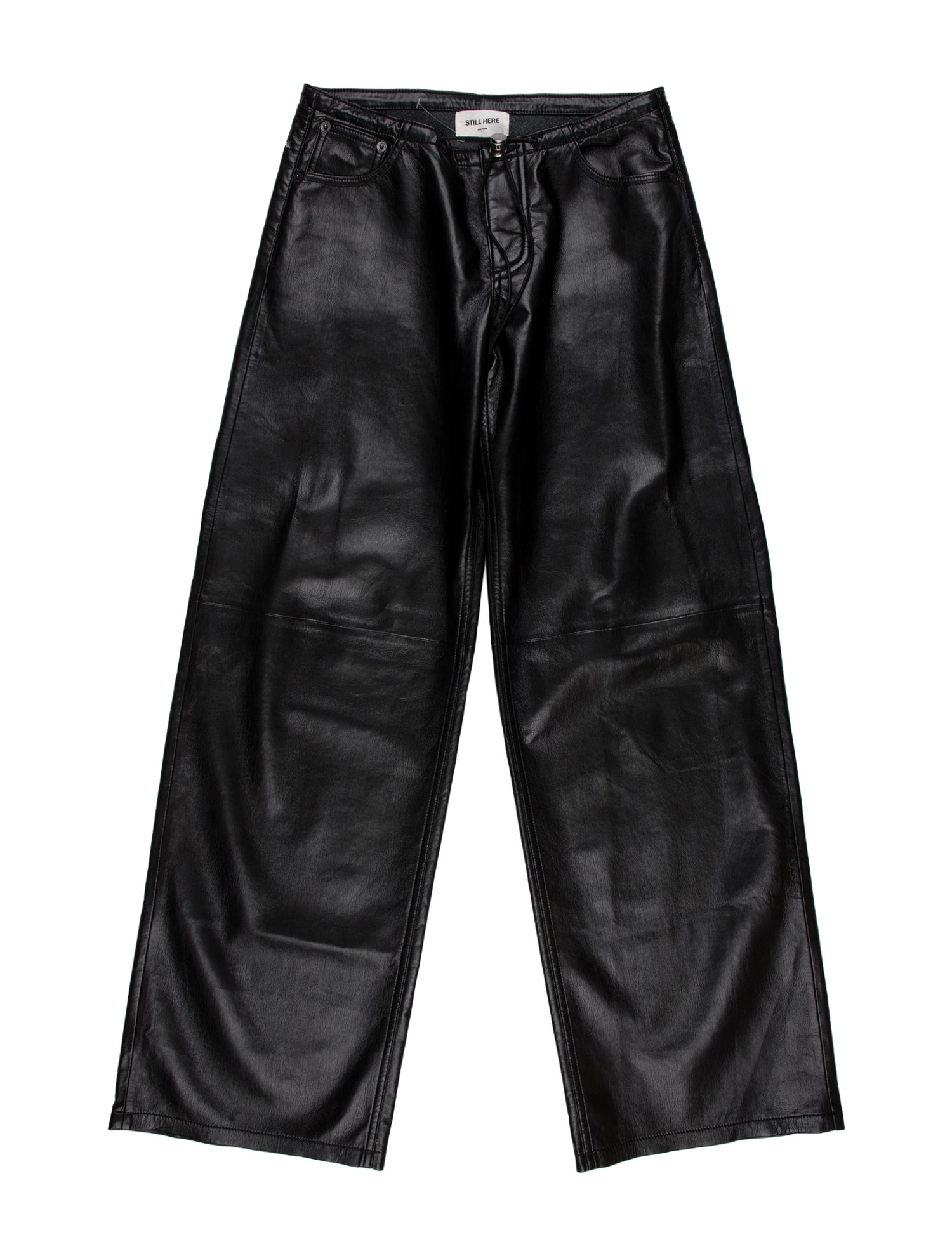 Still Here Leather Wide Leg Pants