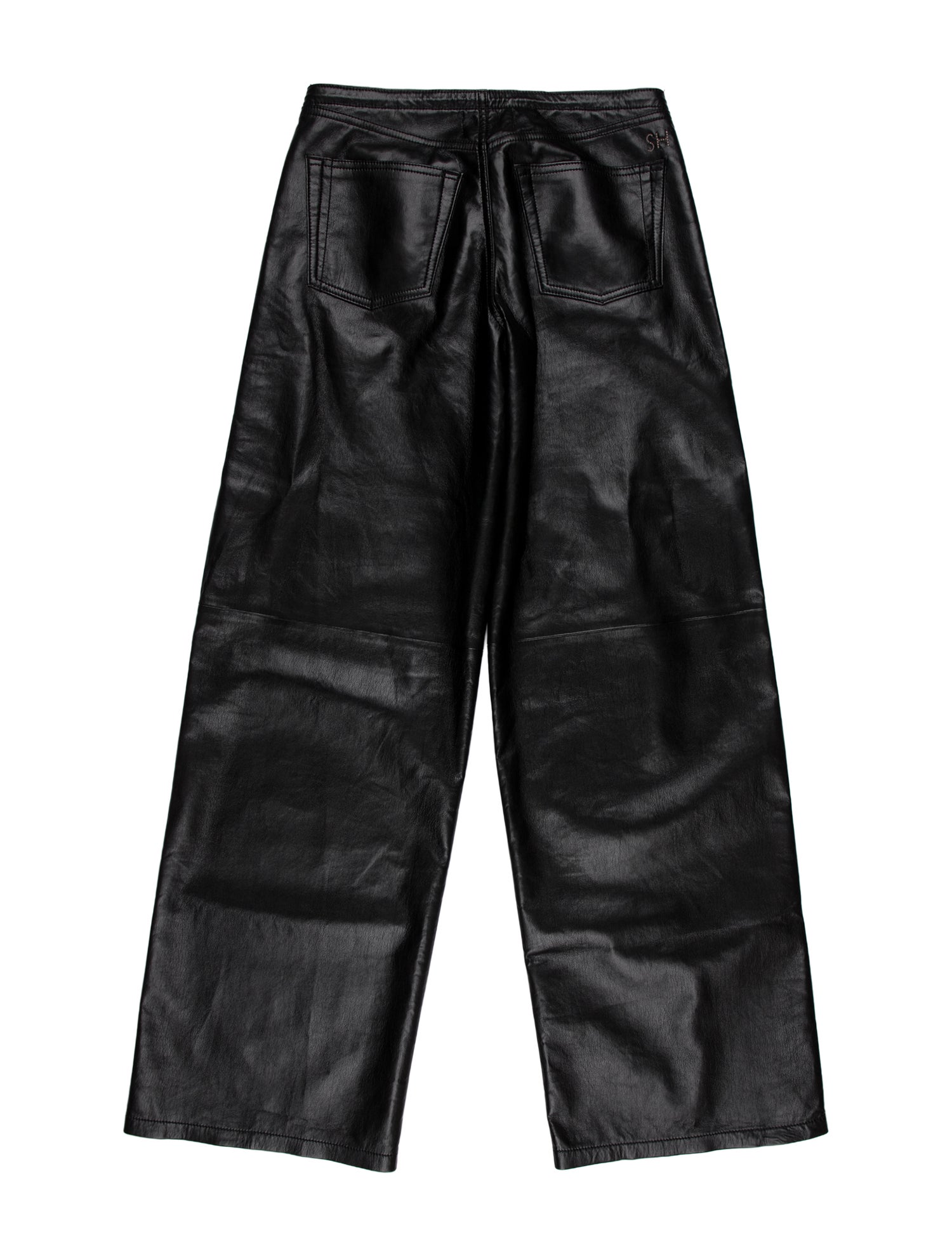 Still Here Leather Wide Leg Pants
