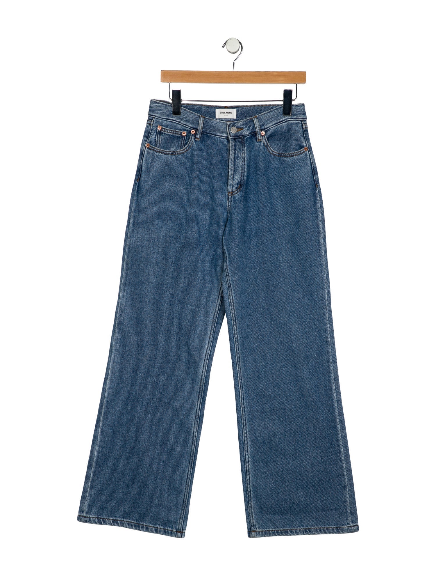Still Here High-Rise Wide Leg Jeans