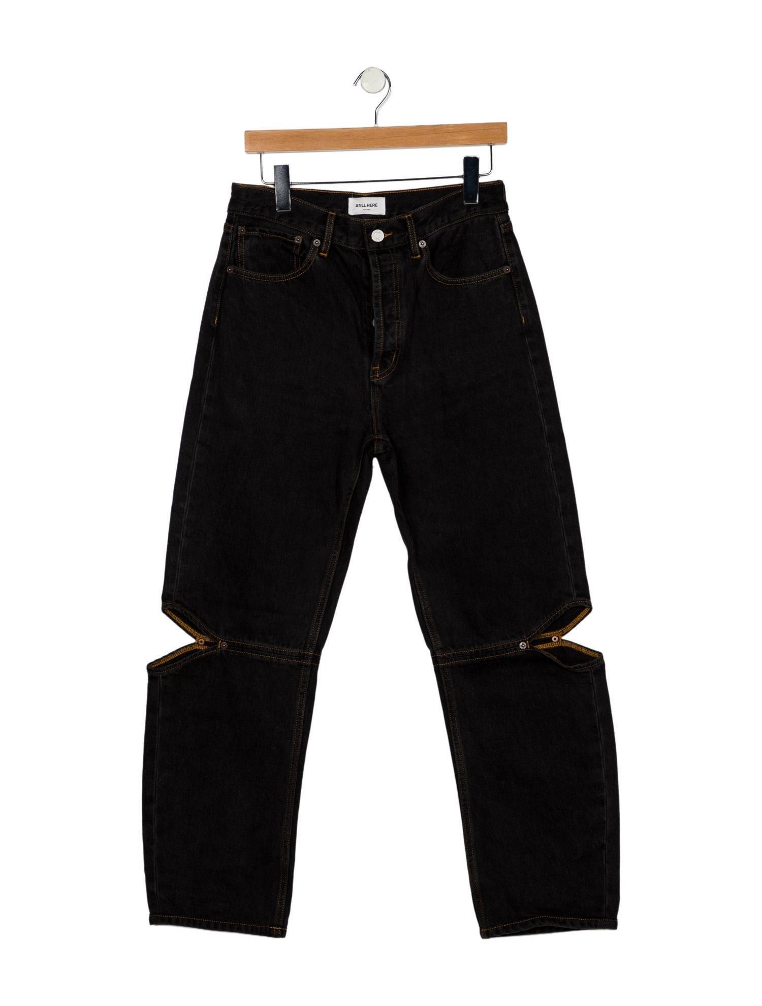 Still Here High-Rise Straight Leg Jeans