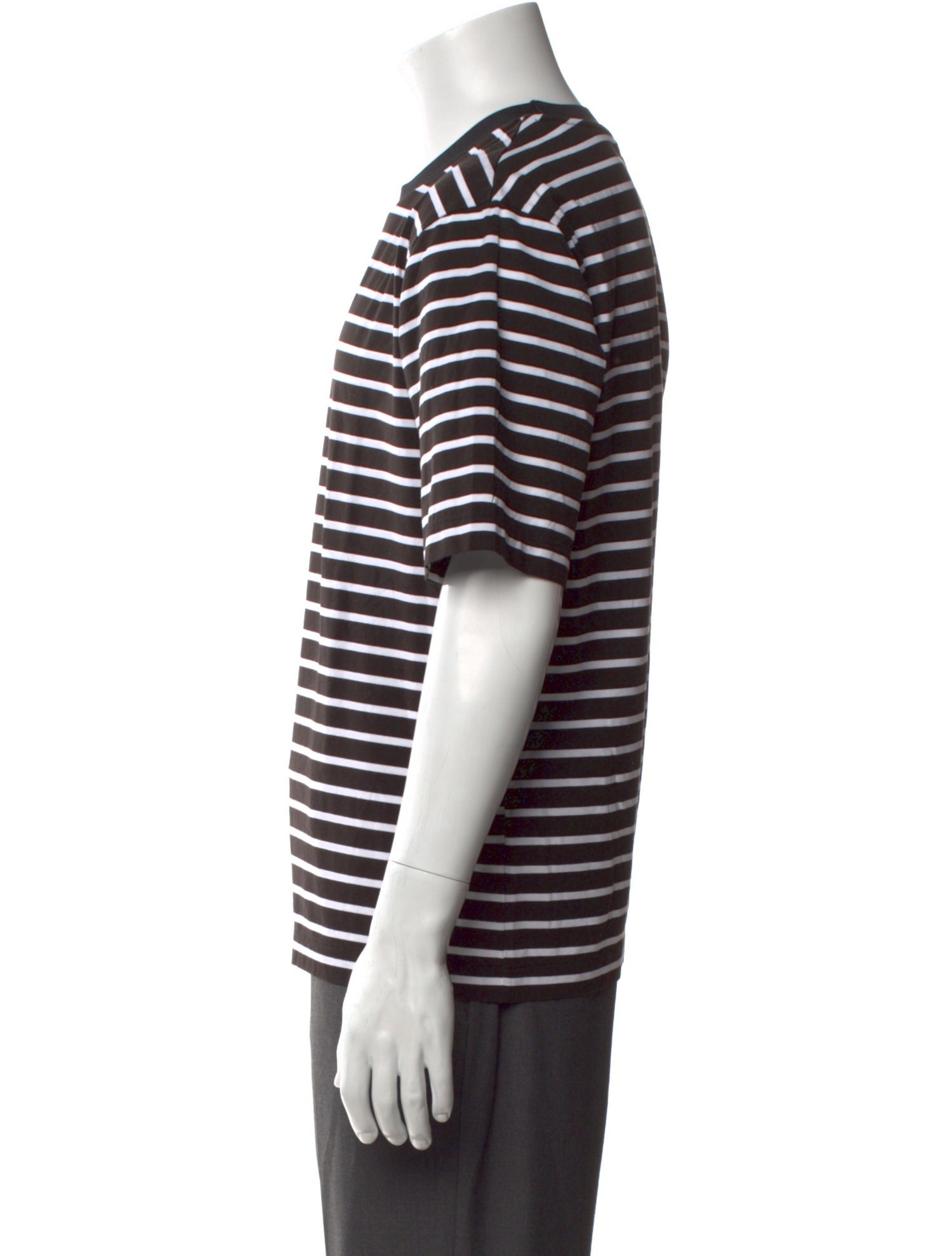 Still By Hand Striped Crew Neck T-Shirt