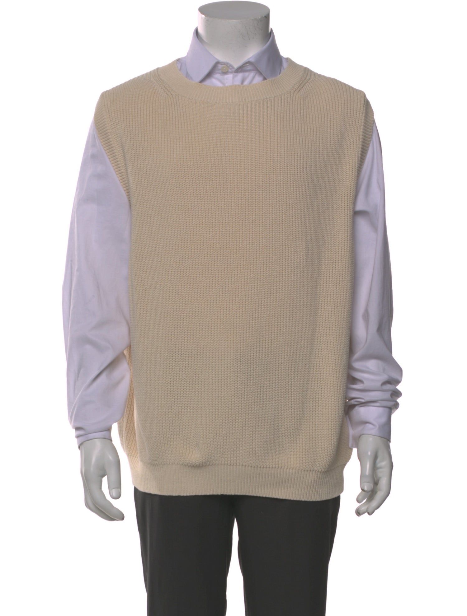 Still By Hand Crew Neck Sleeveless Sweater Vest