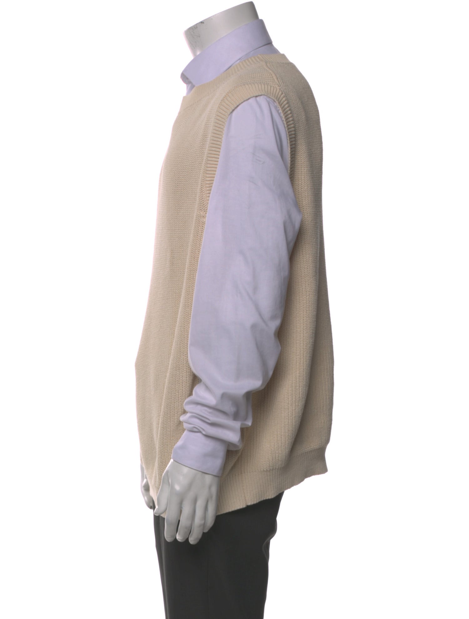 Still By Hand Crew Neck Sleeveless Sweater Vest