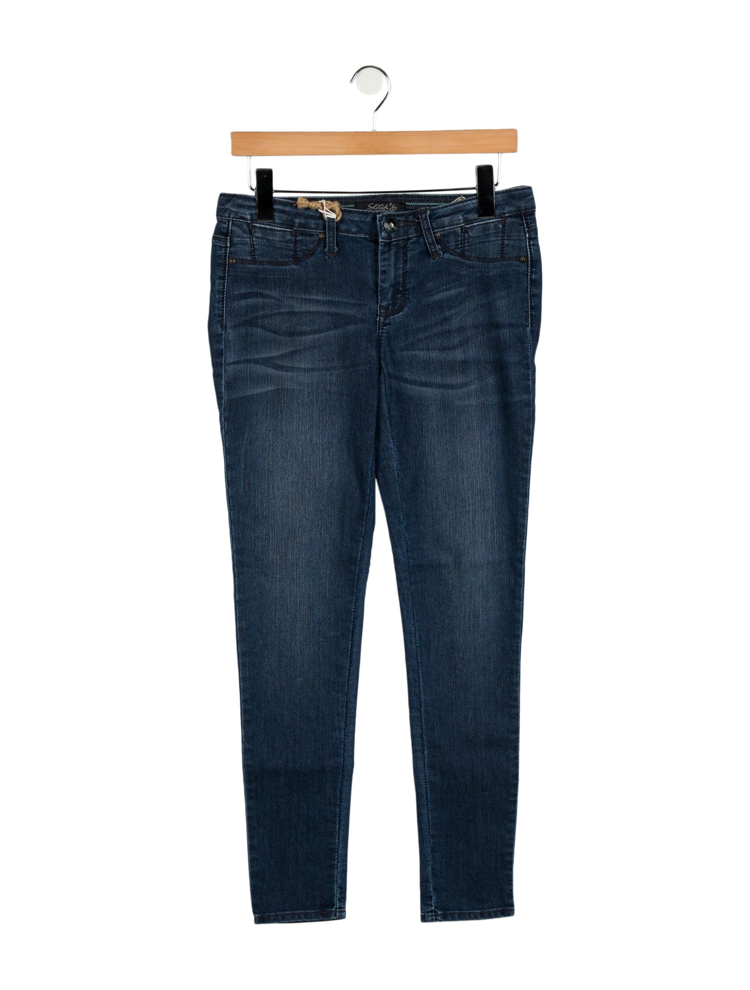 Stitch's Low-Rise Skinny Leg Jeans