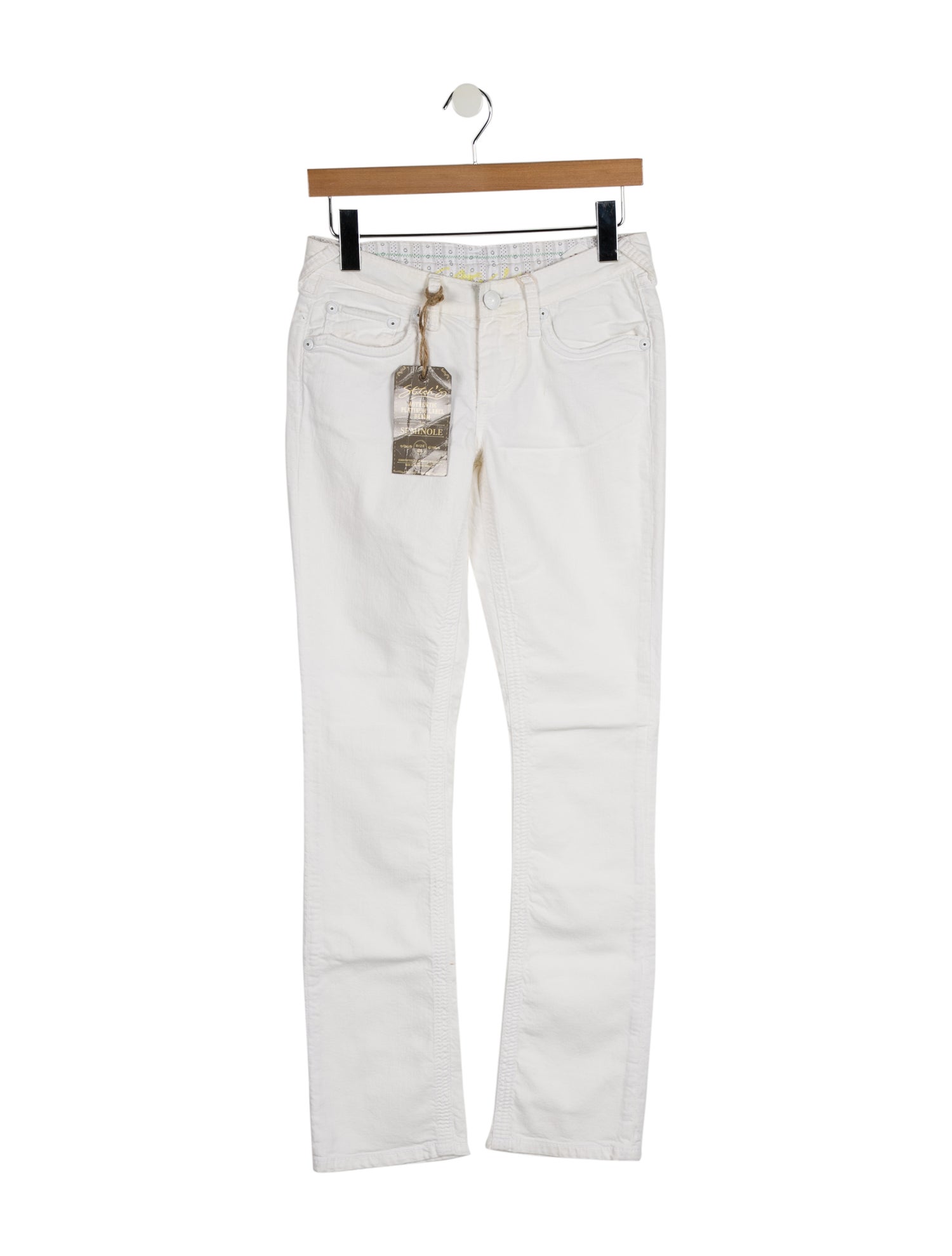 Stitch's Low-Rise Straight Leg Jeans